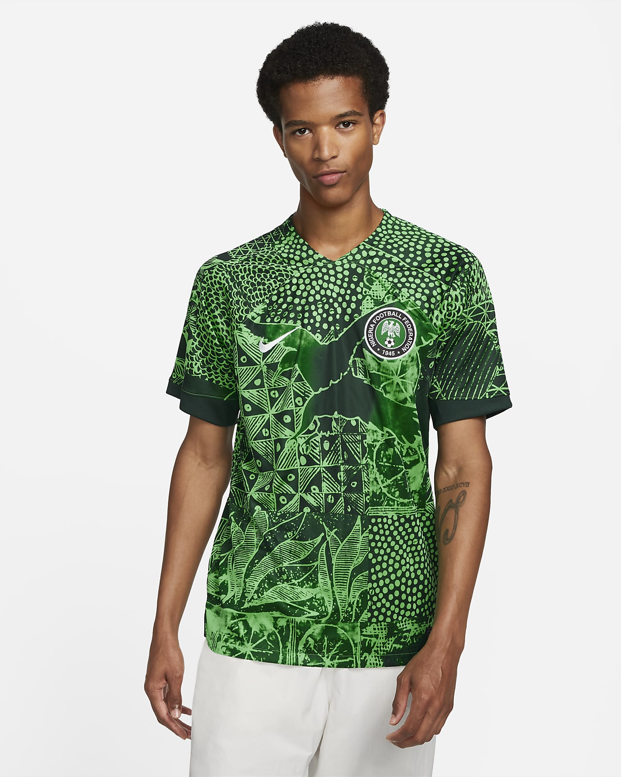 Nigeria 2022/23 Stadium Home Men's Nike Dri-FIT Soccer Jersey.