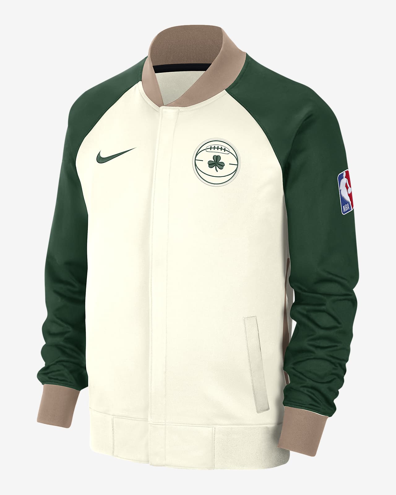 Boston Celtics Showtime City Edition Men's Nike Dri-FIT Full-Zip Long-Sleeve Jacket