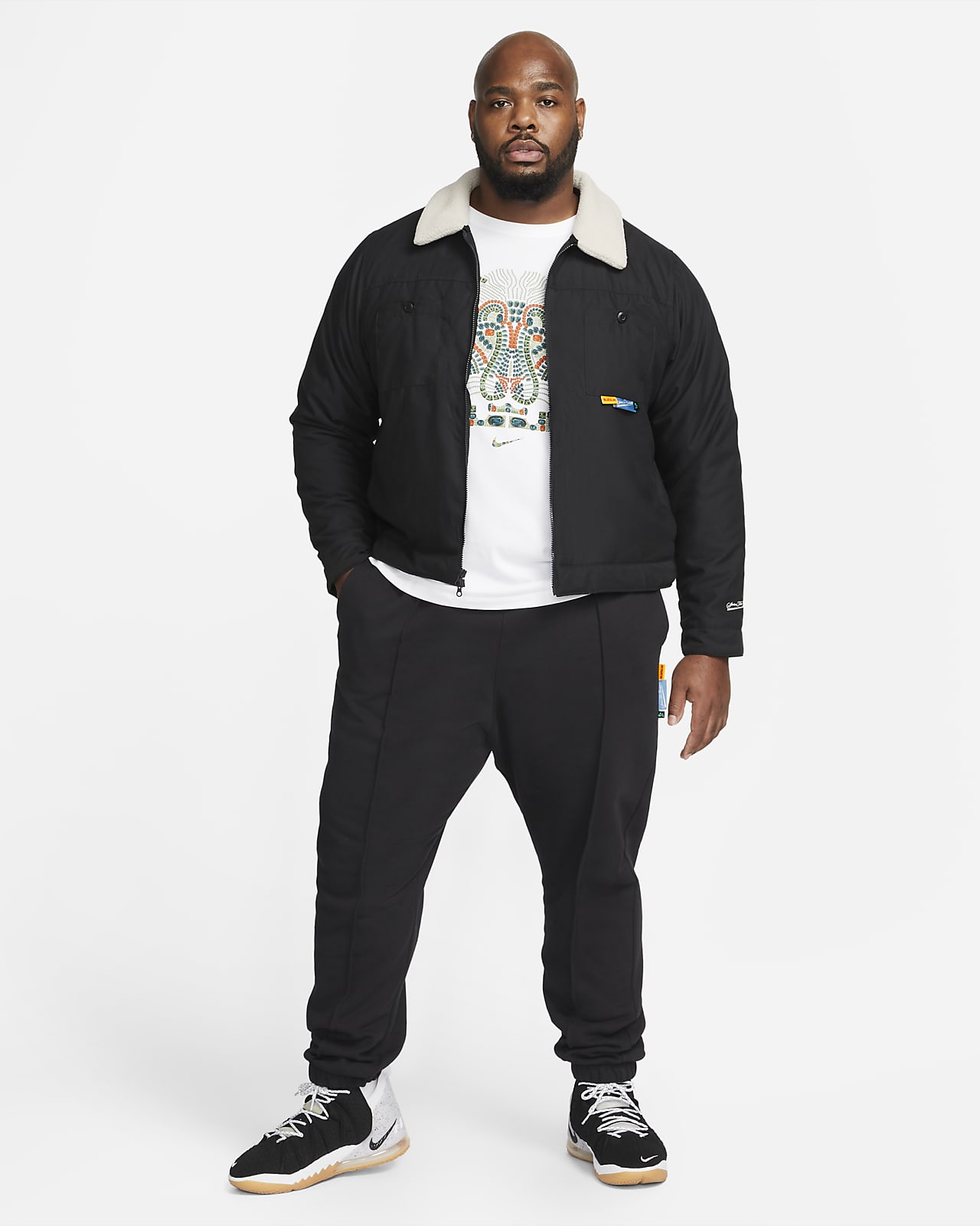 nike lebron men's basketball jacket