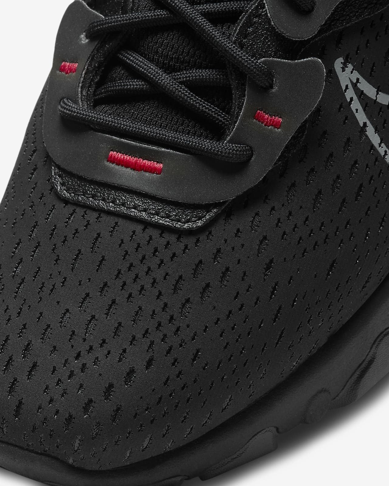 nike react black and red