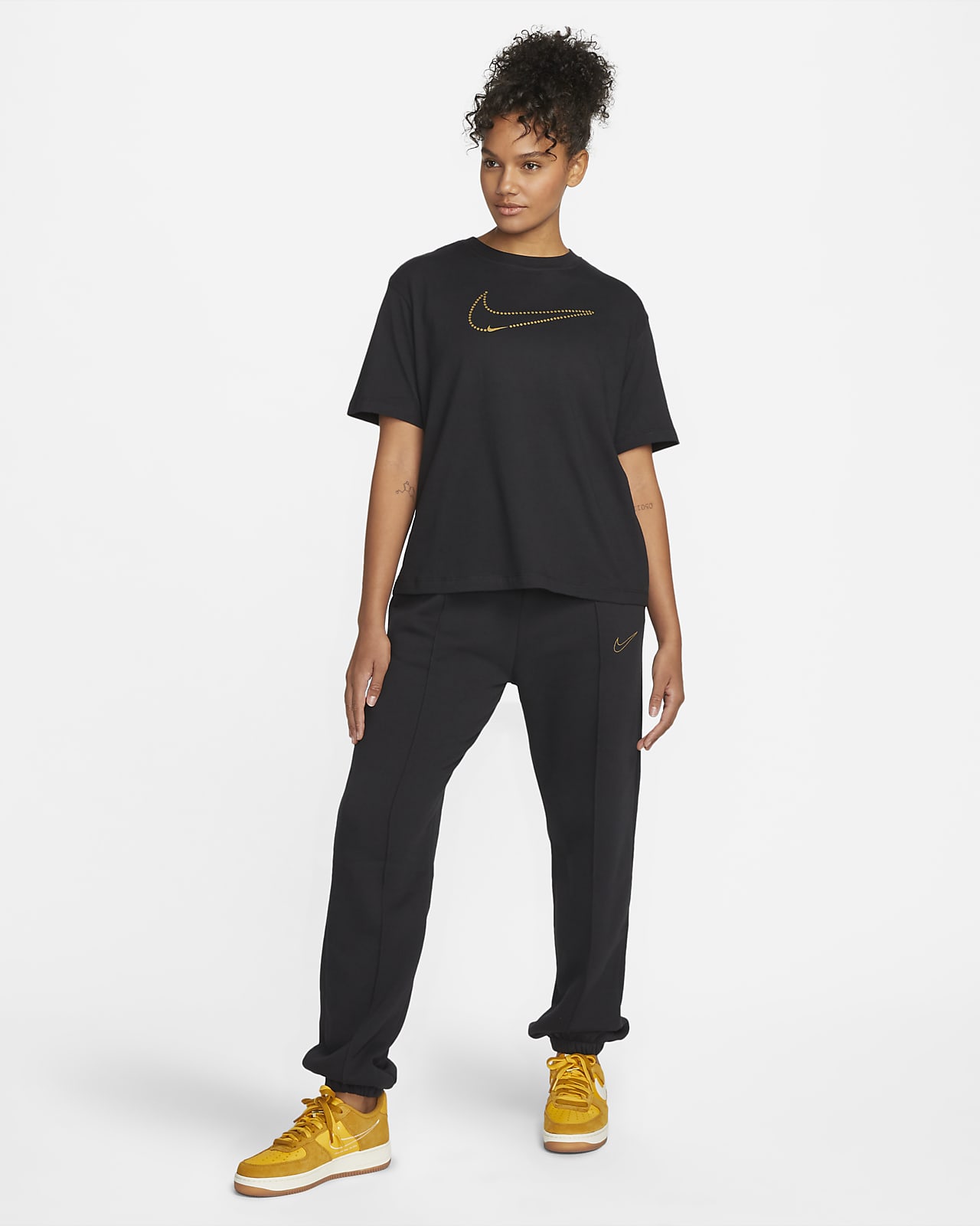 nike sportswear women's metallic leggings