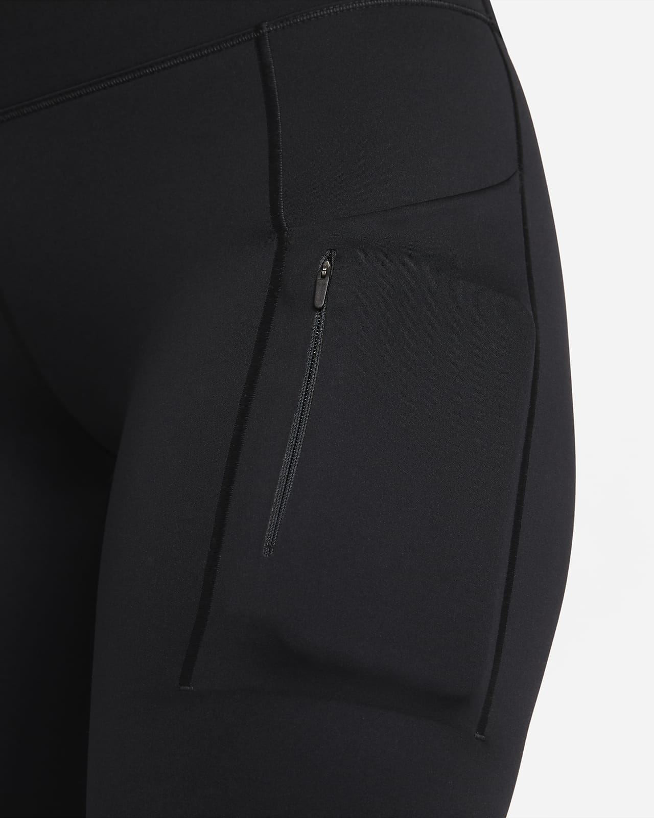Nike Pro Women's Capri Compression Leggings Size Small Dri-Fit Black Green
