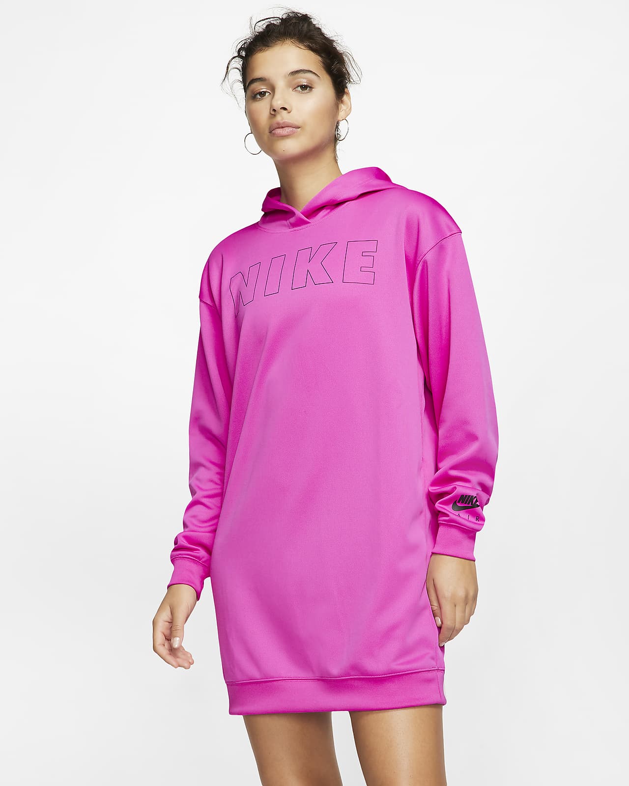 pink nike hoodie dress