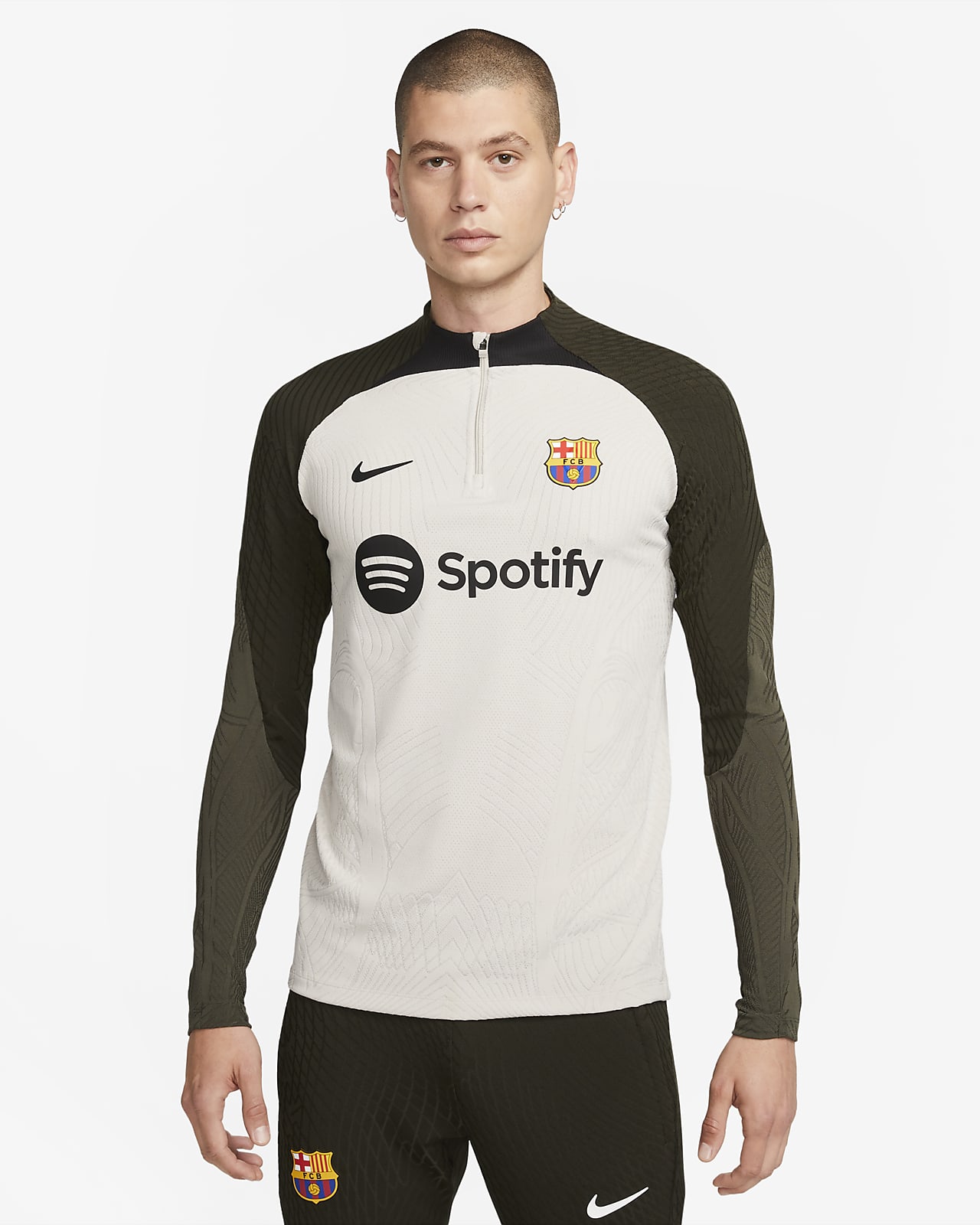 FC Barcelona Strike Elite Camiseta de entrenamiento de fútbol de tejido Knit Nike Dri-FIT ADV - Hombre