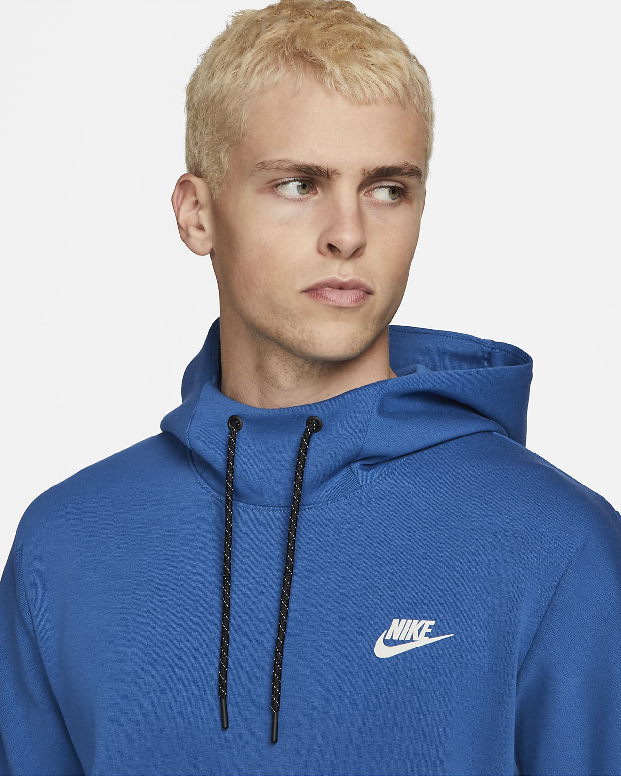 nike blue pullover hoodie men's