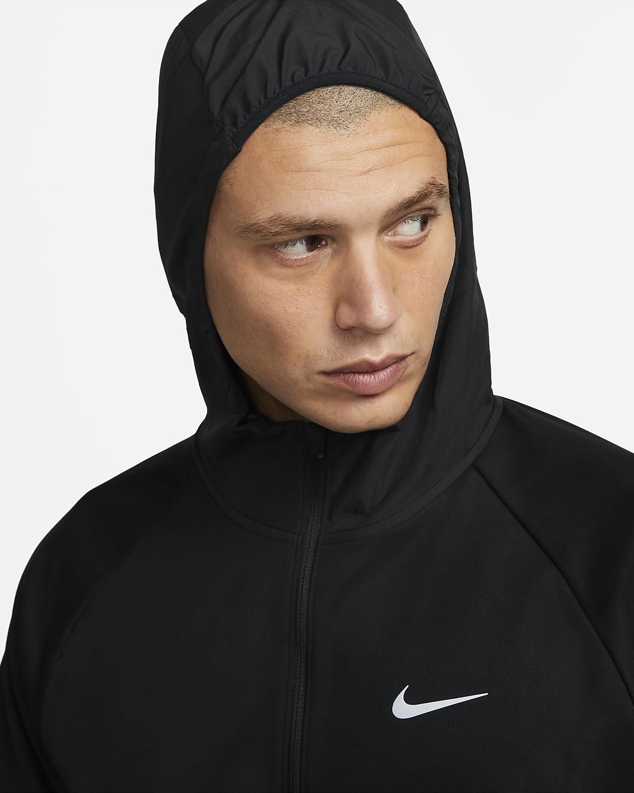 nike dri fit running jacket with hood