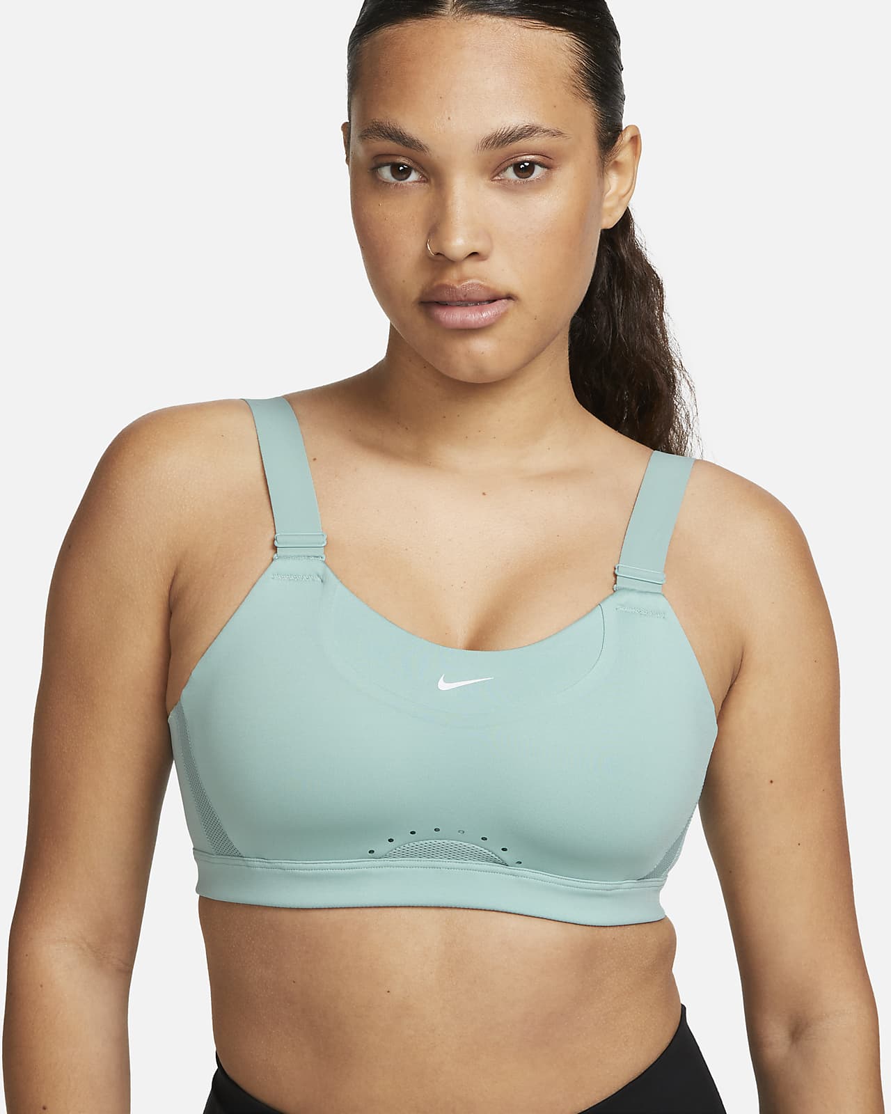 Nike Alpha Women's High-Support Padded Adjustable Sports Bra Black Small  A-E NWT