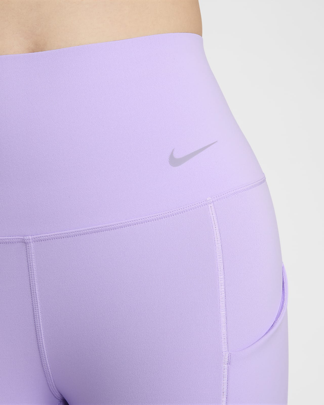 Women's Nike Yoga Seamless 7/8 Tights Lilac Purple Size M High Rise  CJ3831-569