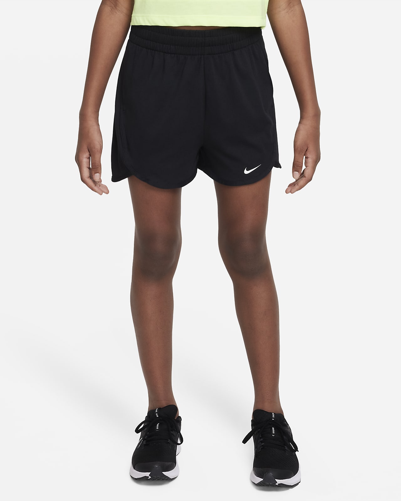 Nike Dri-FIT Breezy Older Kids' (Girls') High-Waisted Training Shorts ...