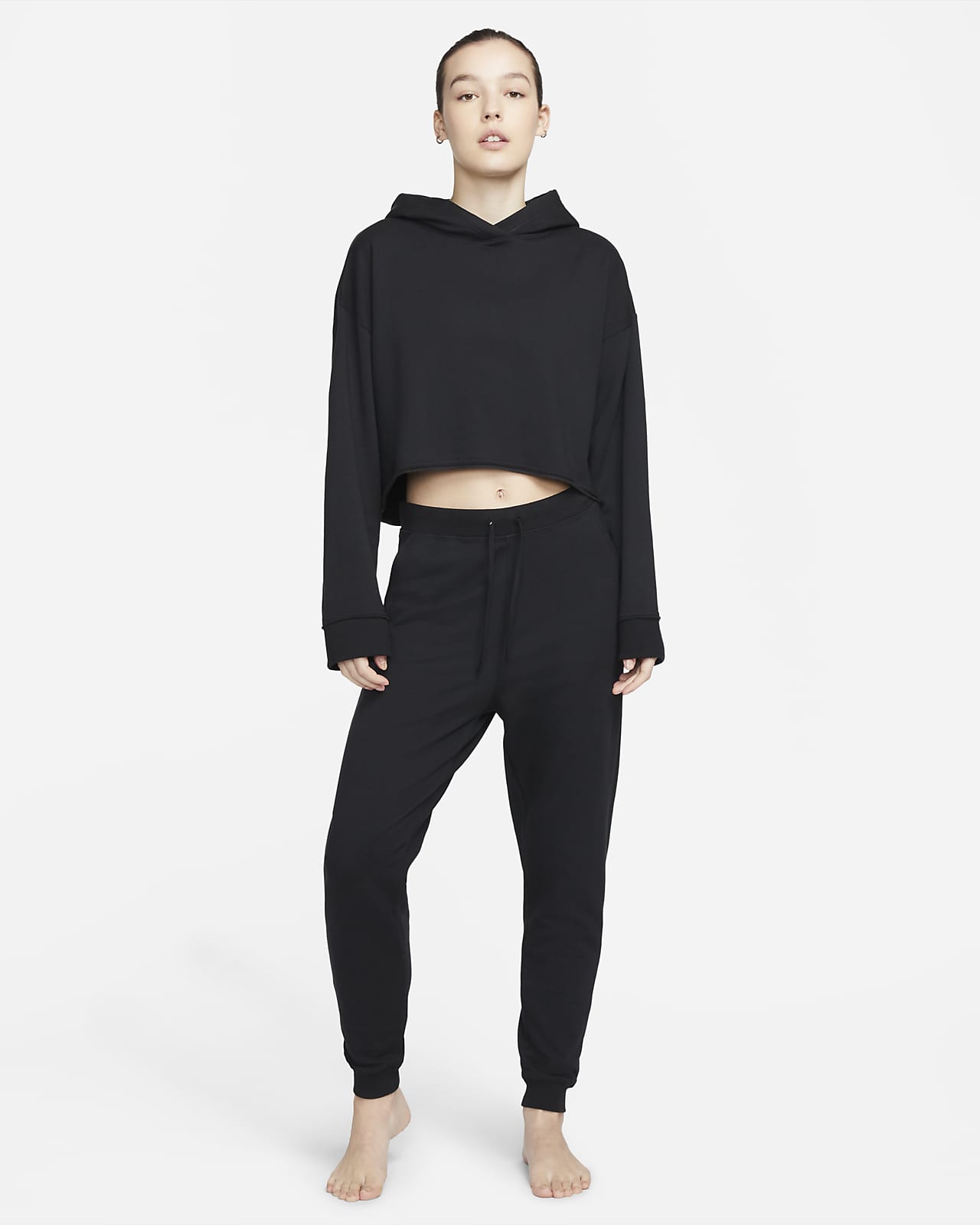 Nike Yoga Luxe Women s Cropped Fleece Hoodie. Nike FI