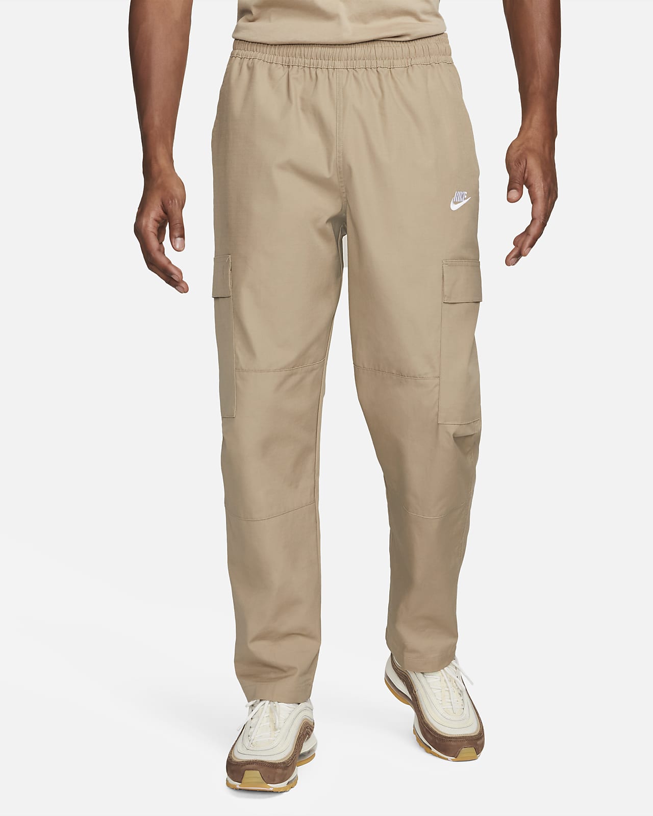 Nike Sportswear Utility Woven Pants, FB2191-258, Brown, Clothes