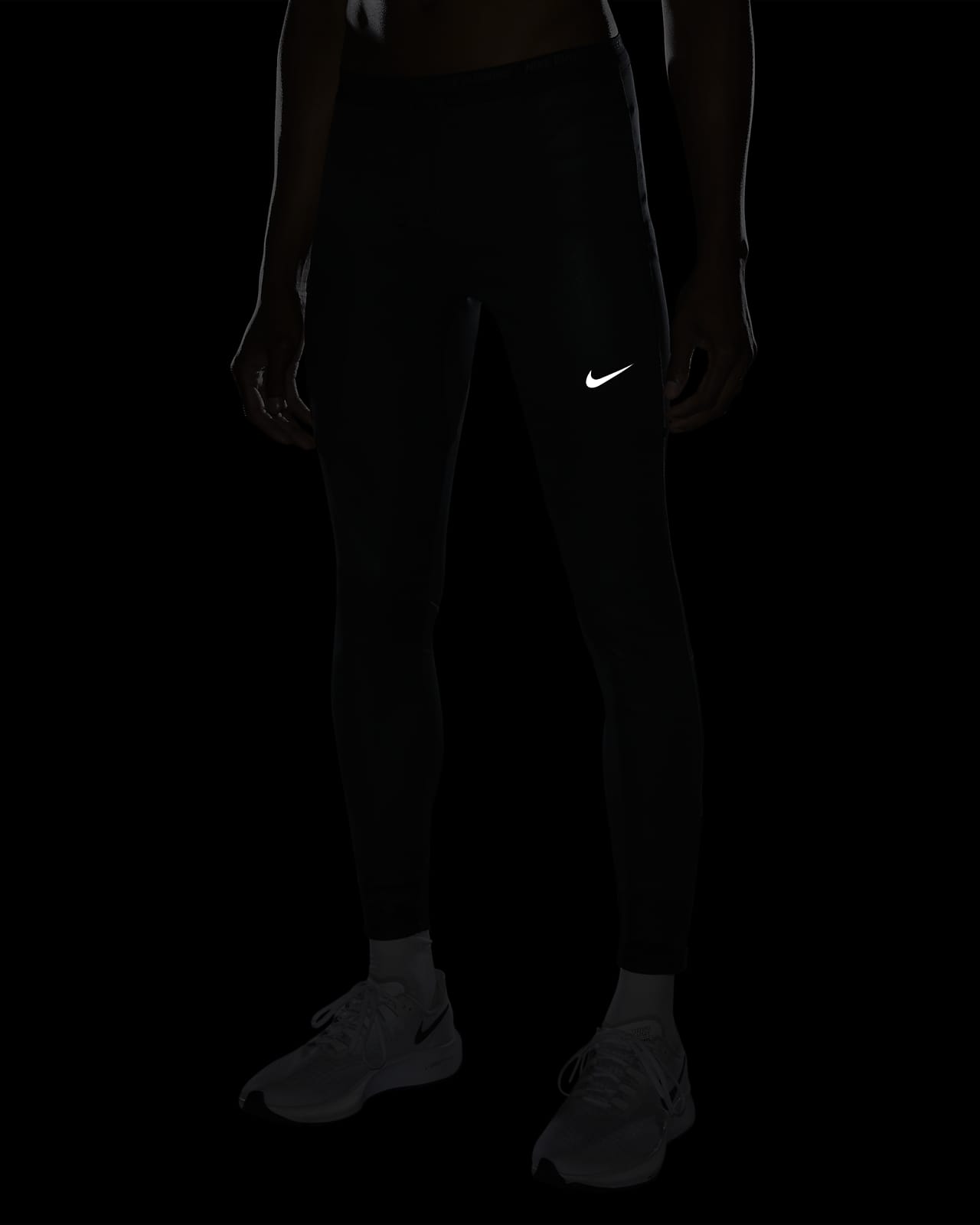 Nike One Womens Power Flash Running Tights CN9880-010 Black-Size