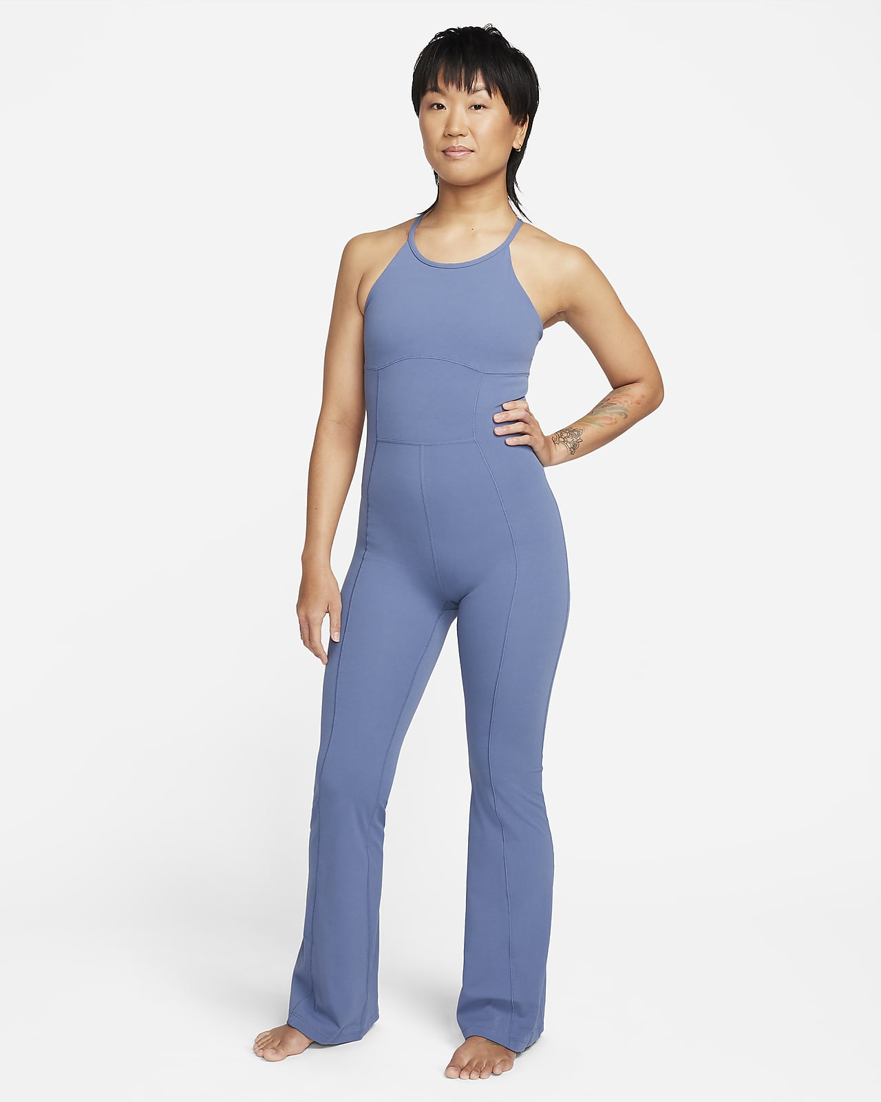 Nike Zenvy Women's Dri-FIT Full-Length Flared Bodysuit. Nike NL