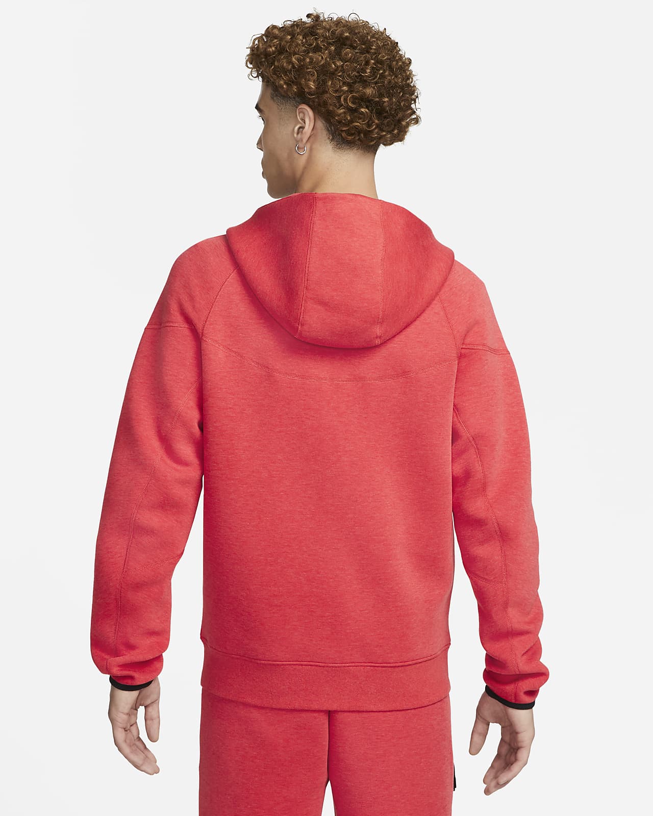 Hoodie com fecho completo Nike Sportswear Tech Fleece Windrunner para homem.  Nike PT