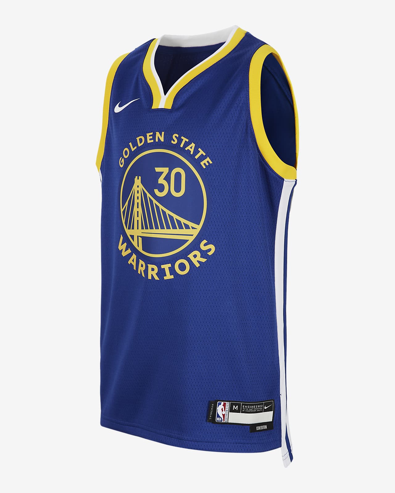 Dres Nike NBA Swingman Golden State Warriors 2023/24 Icon Edition pro větší děti