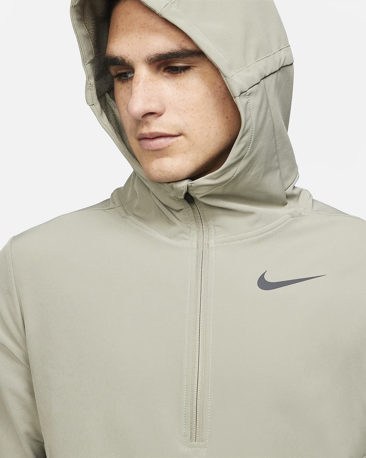 nike pro zip up hoodie