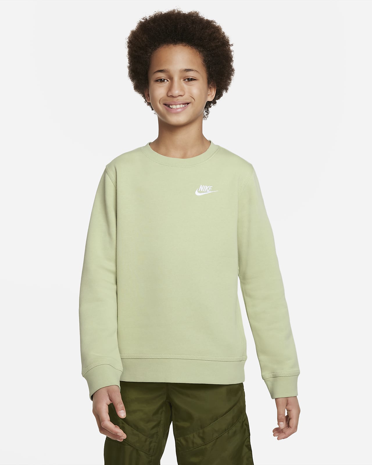 nike club crew sweatshirt junior