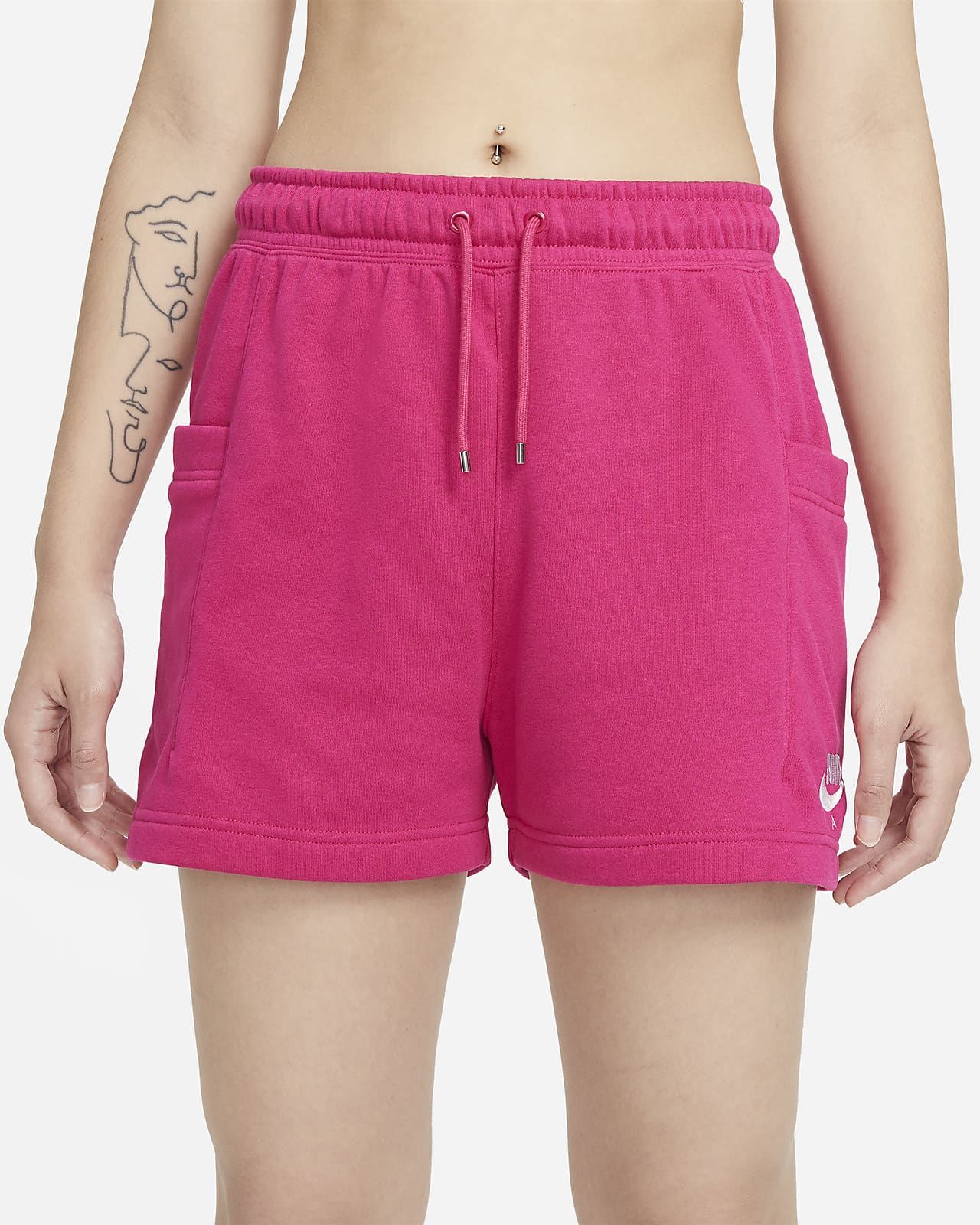 women's nike air fleece shorts