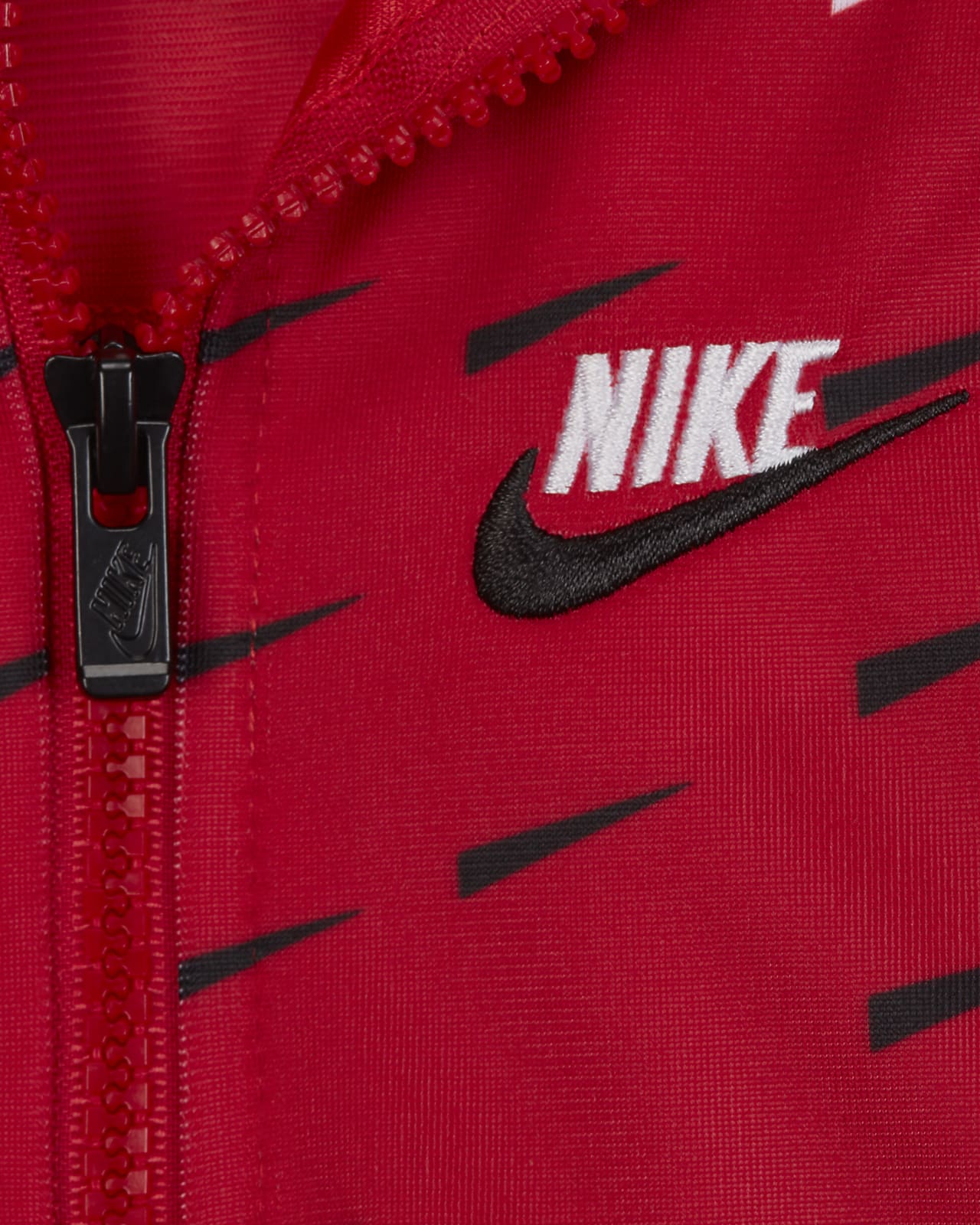 baby red nike tracksuit