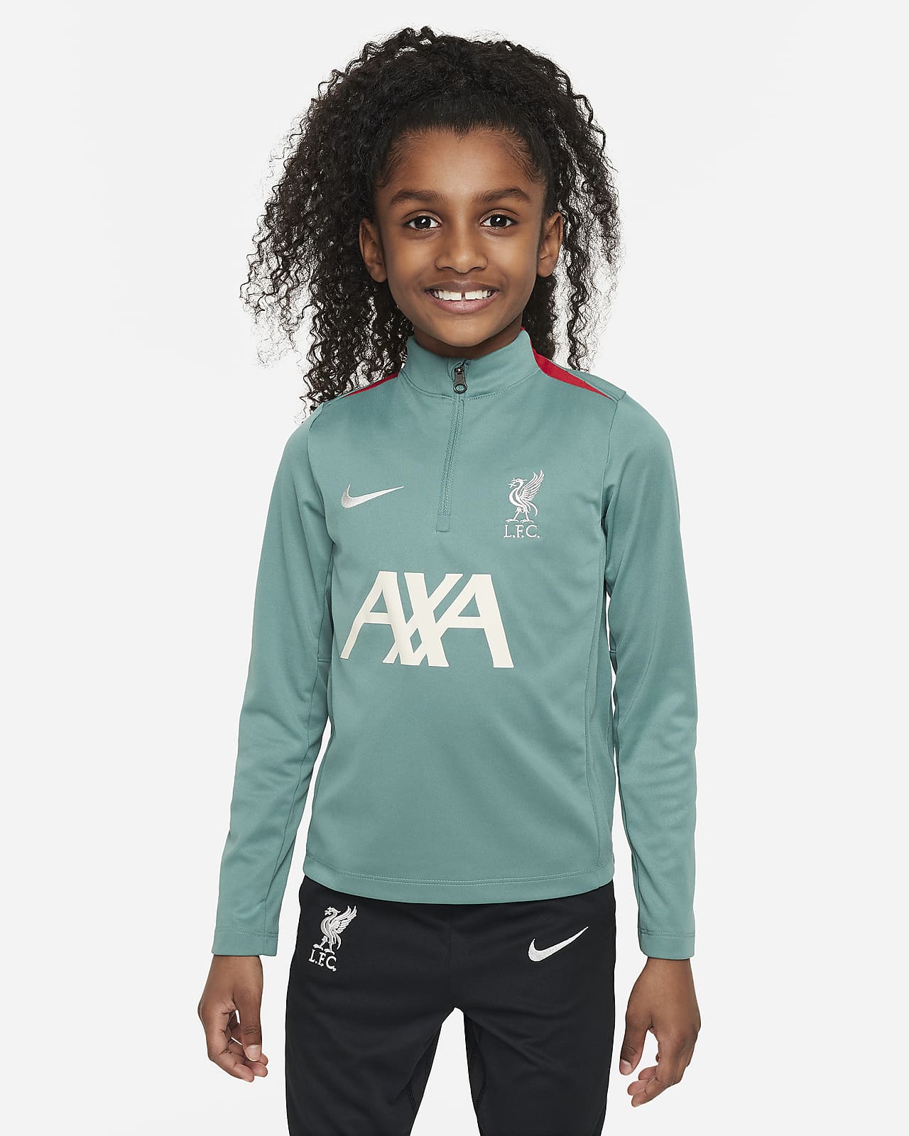 Fotbalové tréninkové tričko Nike Dri-FIT Liverpool FC Academy Pro pro malé děti