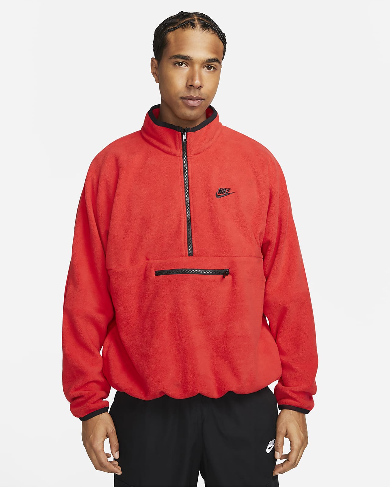 ocio maletero doloroso Nike Club Fleece+ Camiseta de tejido Fleece con media cremallera - Hombre.  Nike ES