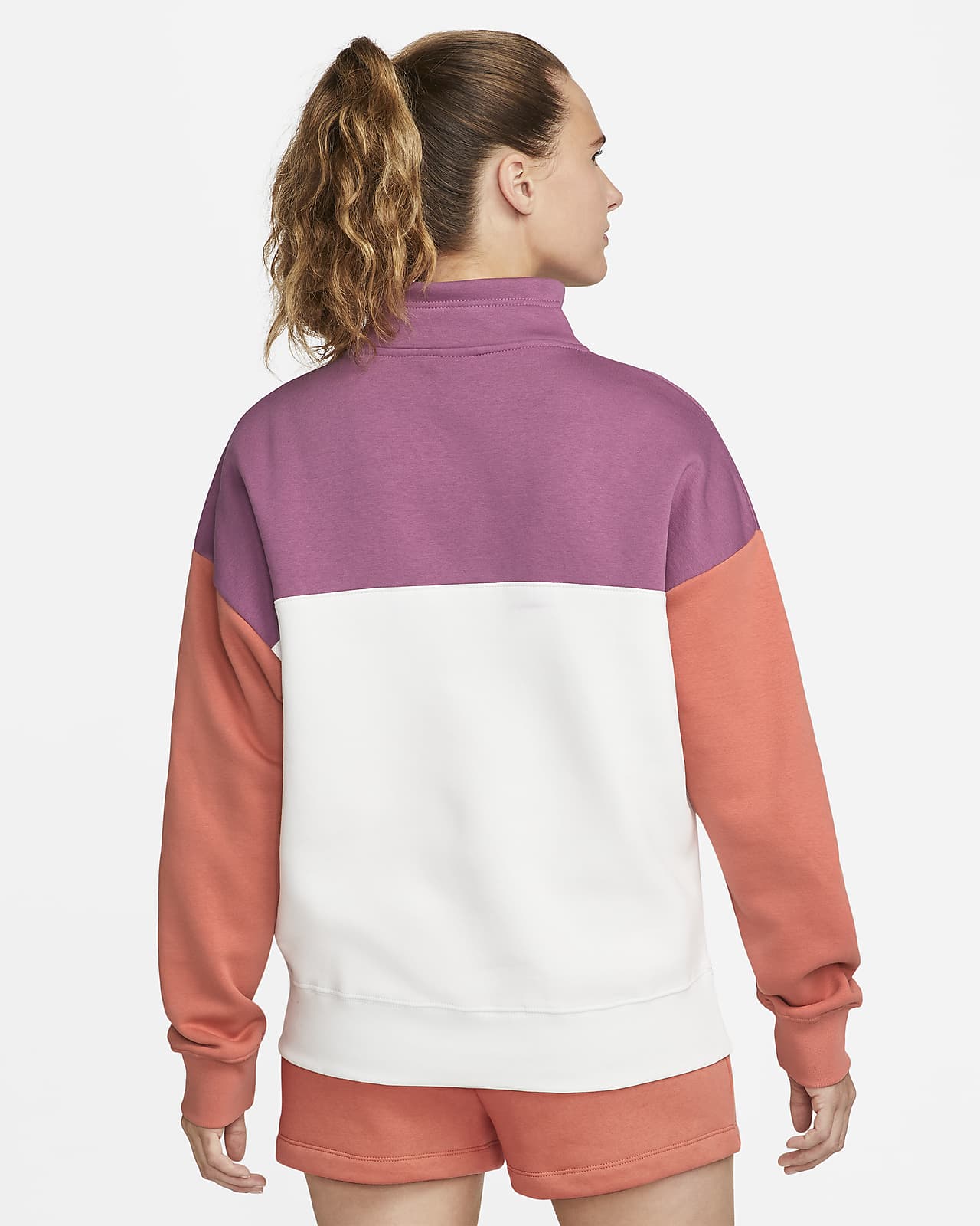 nike colourblock fleece