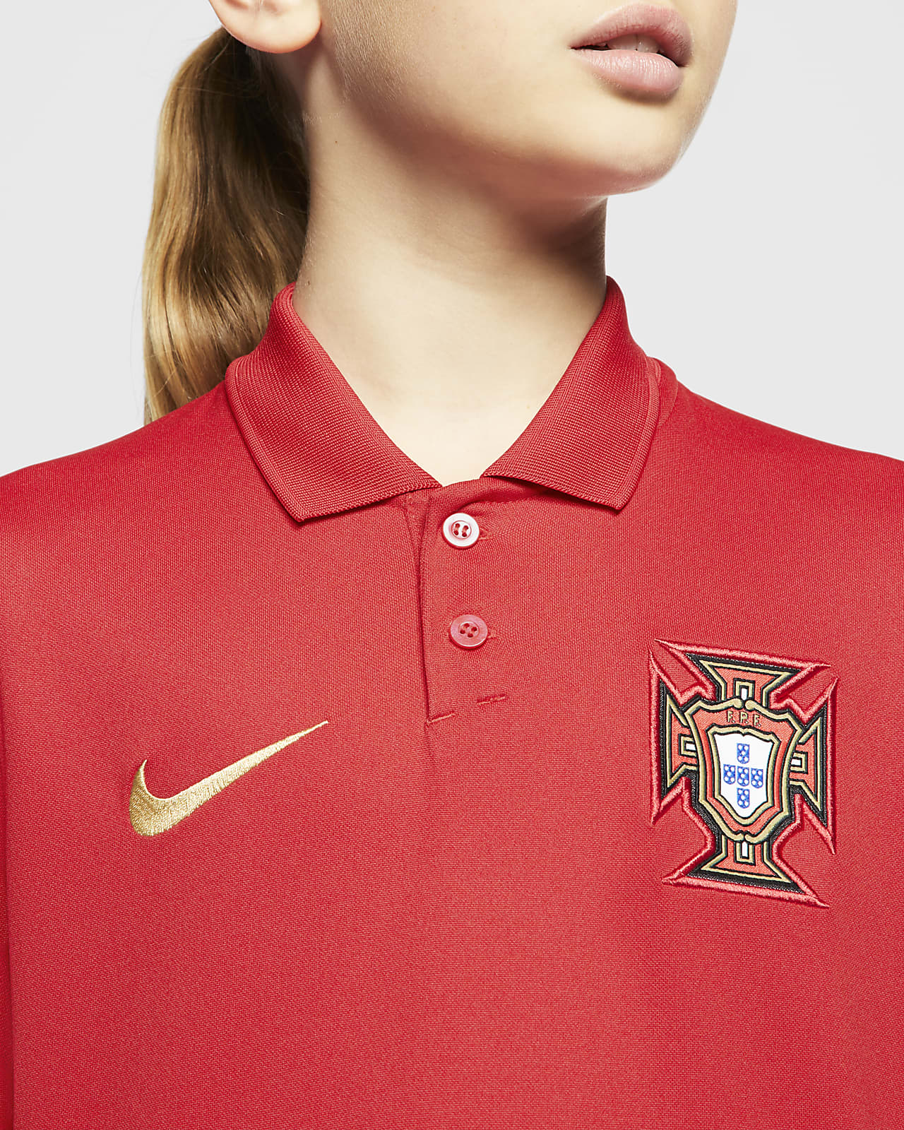 Portugal 2020 Stadium Home Older Kids Football Shirt Nike Id