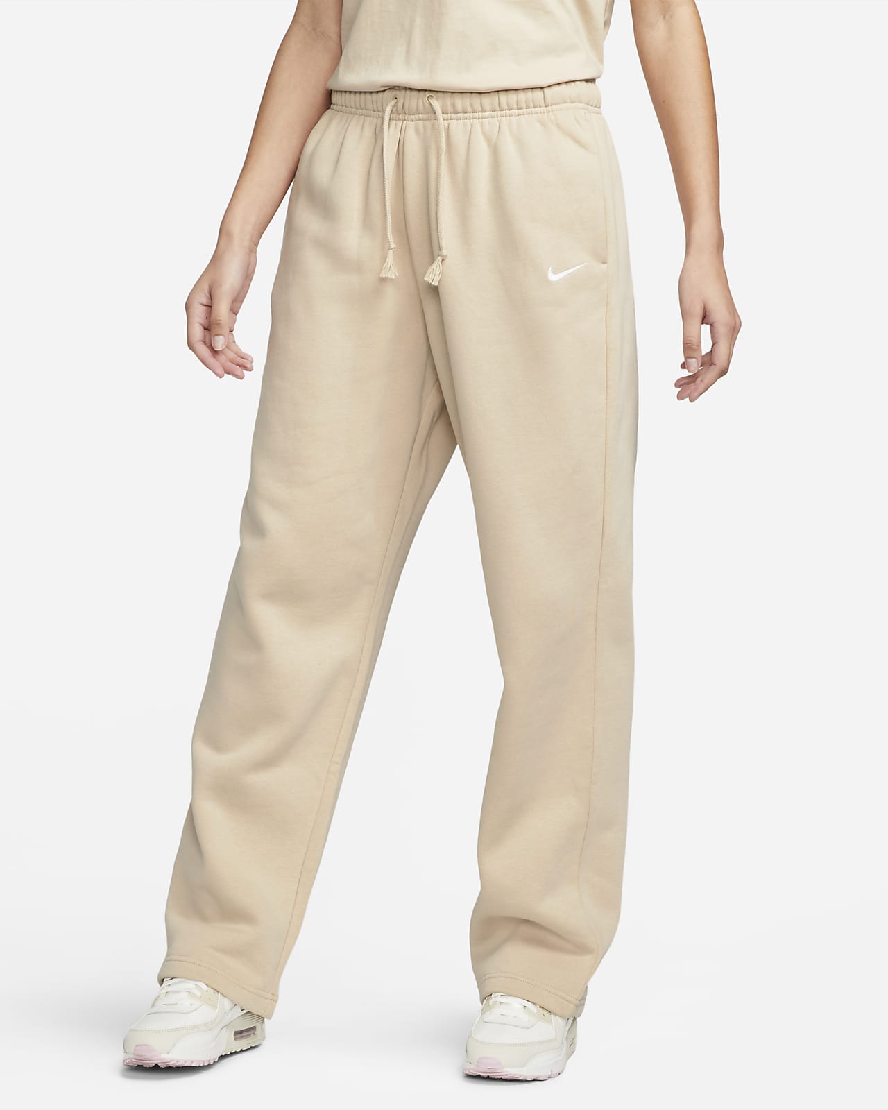 Nike Sportswear Collection Essential Women's Mid-Rise Open Hem Fleece ...