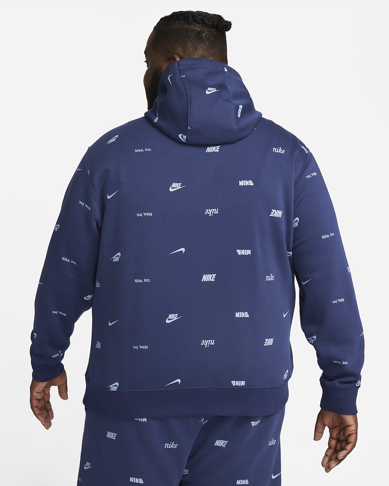 Nike Club Fleece Men's All-Over Print Pullover Hoodie. Nike IE