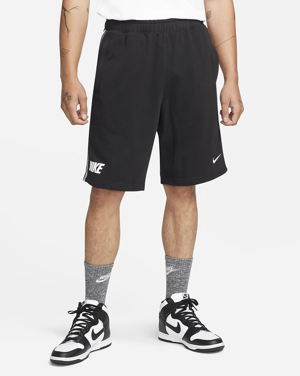 nike men's terry shorts