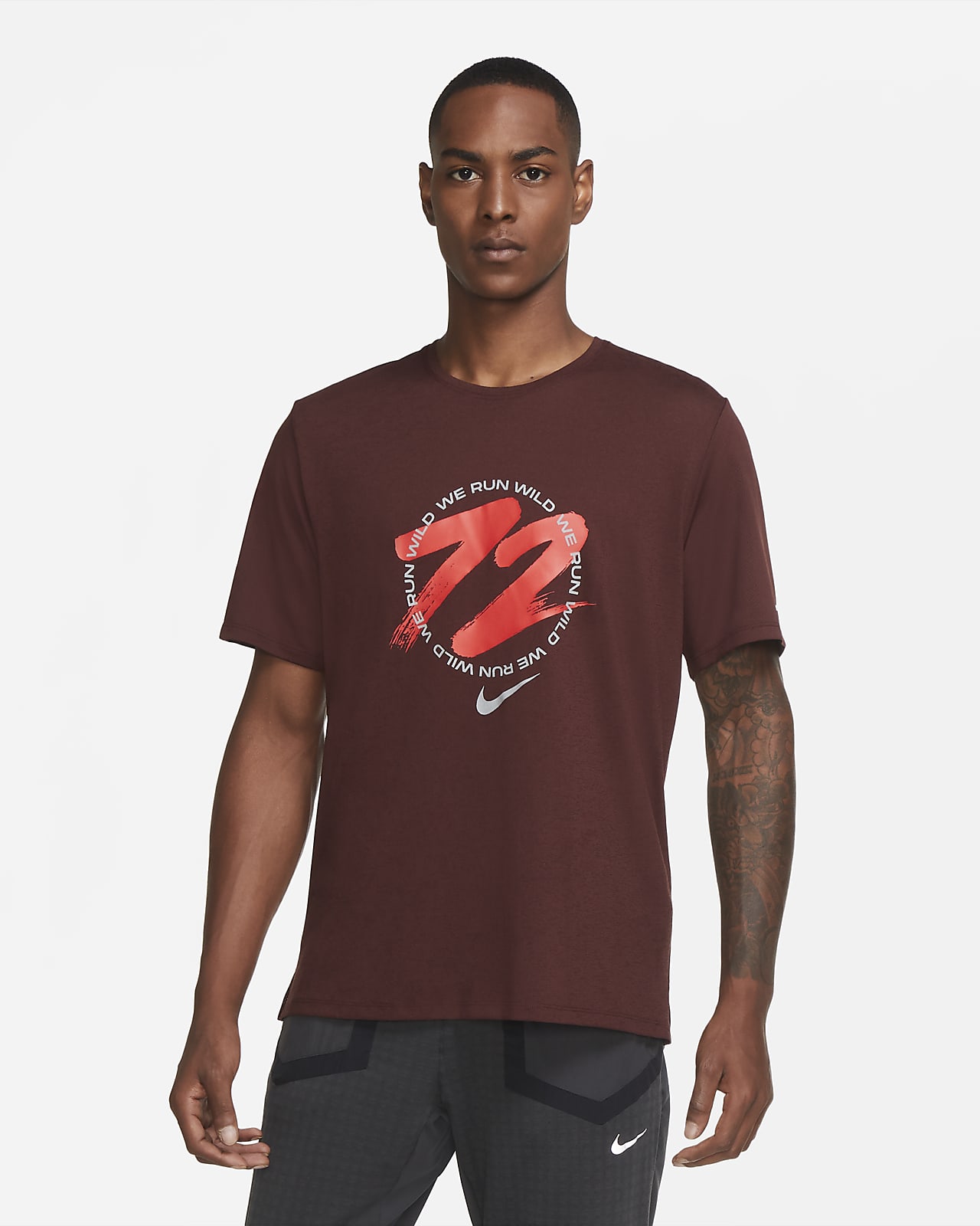 red nike running top