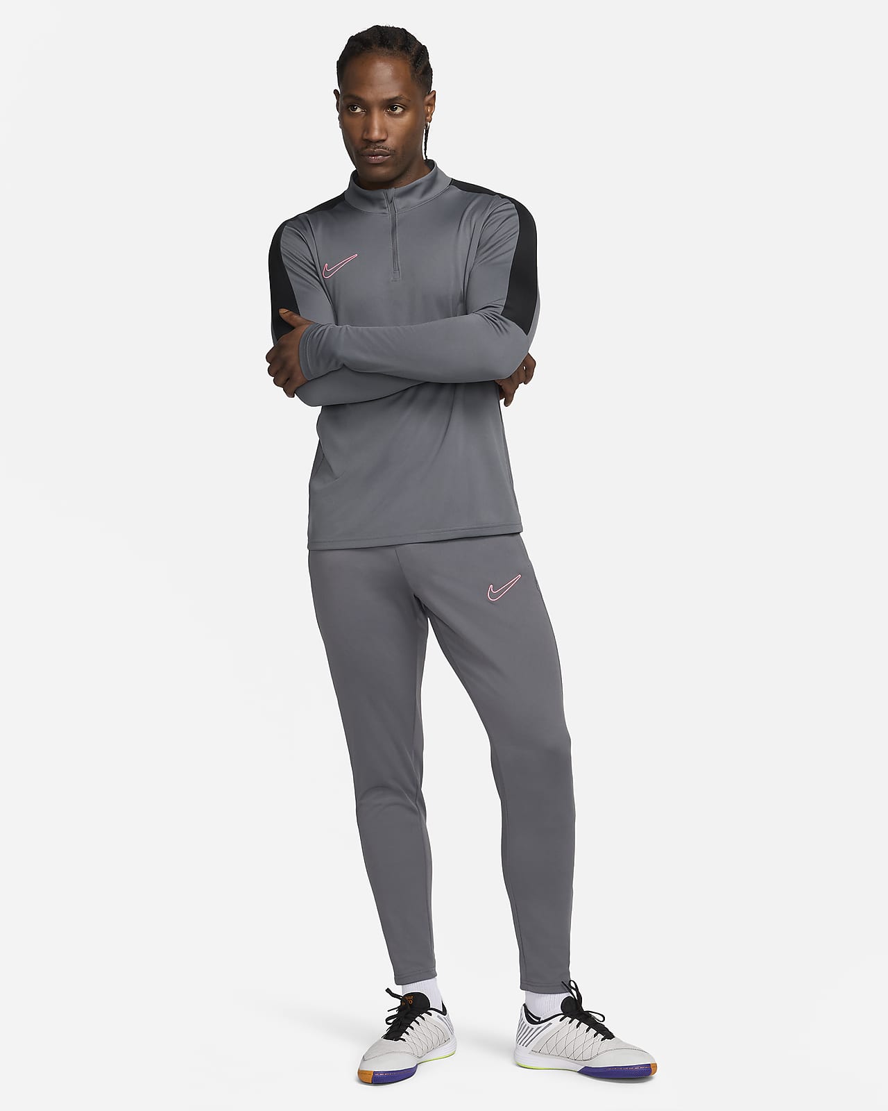 Nike Men AS Dry Academy 21 Track Suit Set Black Jacket Pant Jersey