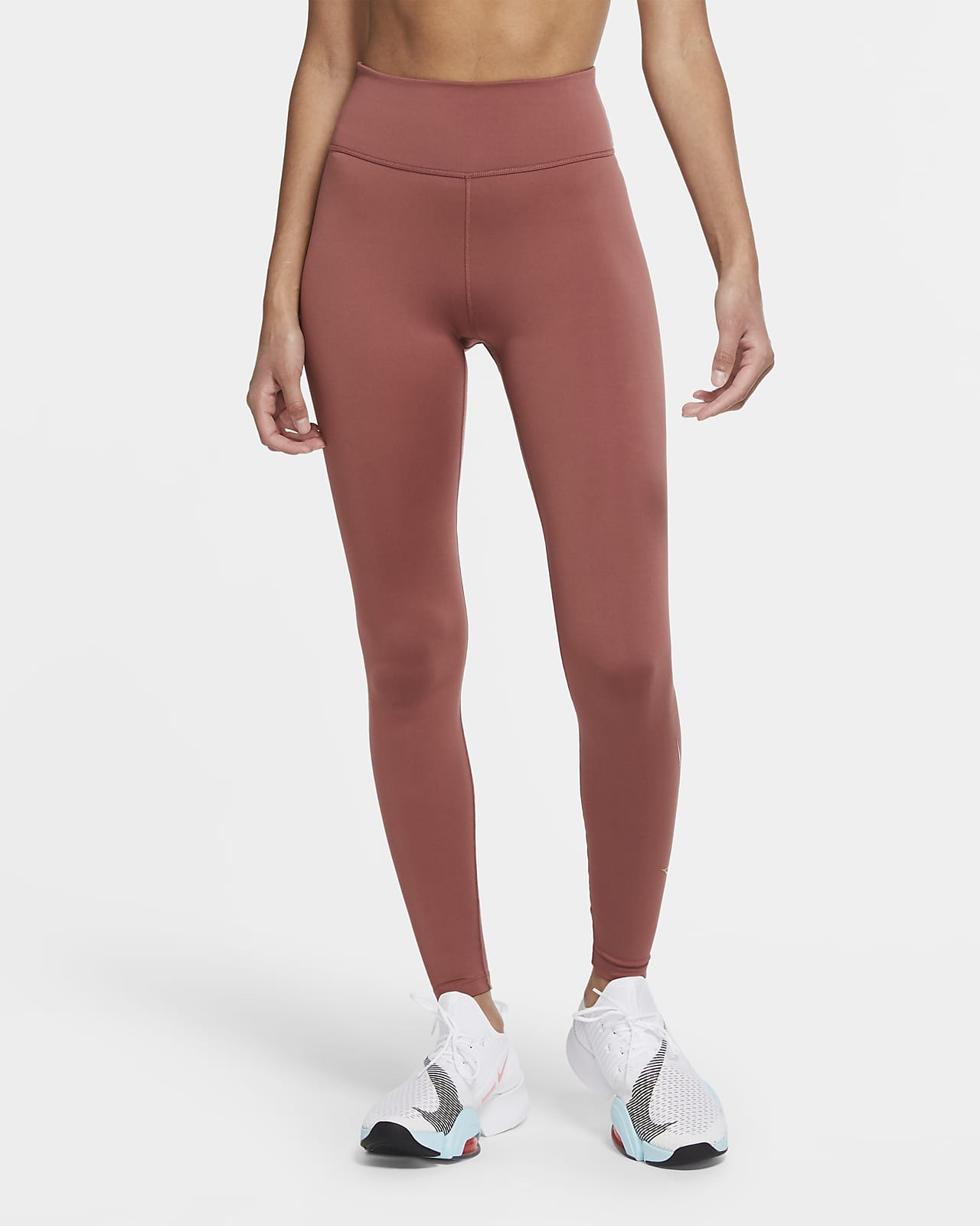 nike red leggings womens