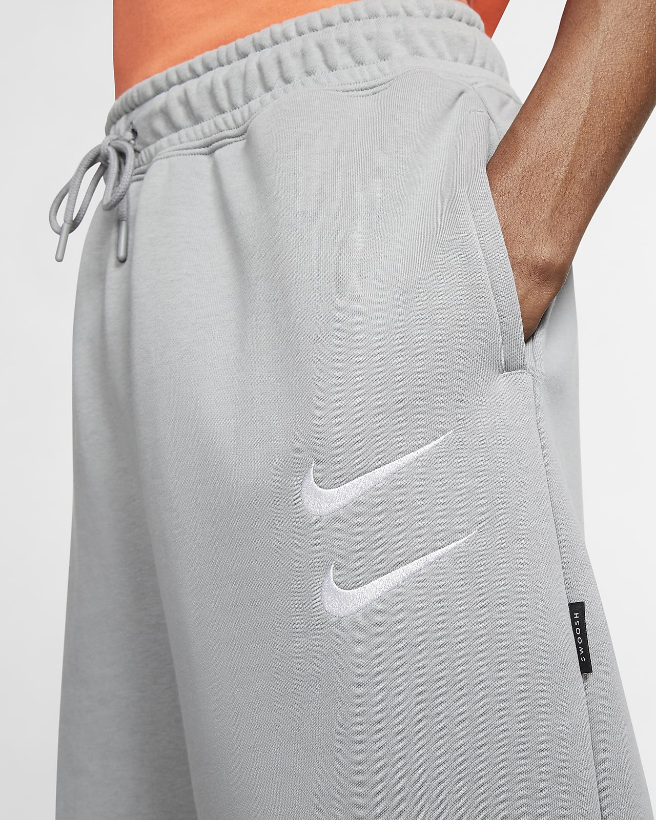 nike sportswear swoosh french terry shorts