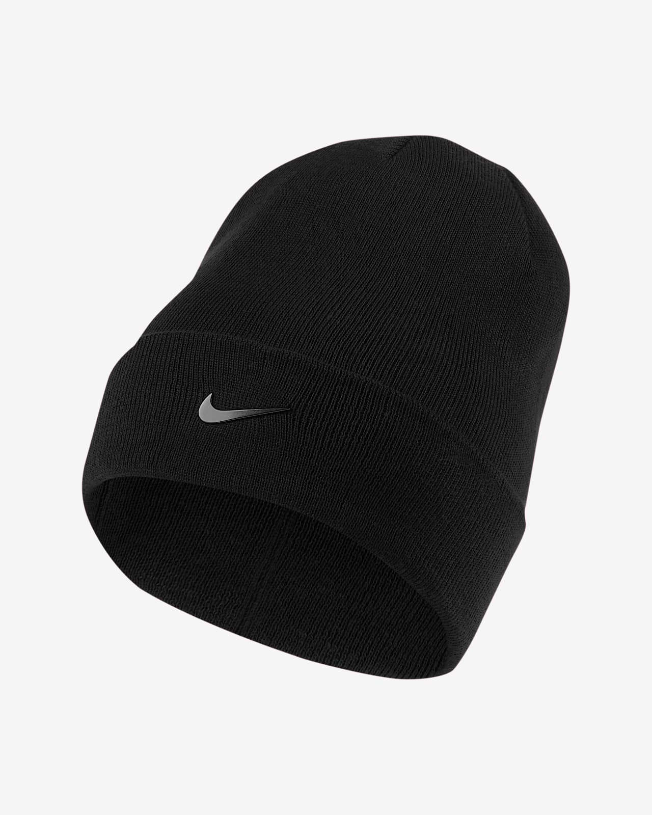 nike metal swoosh beanie