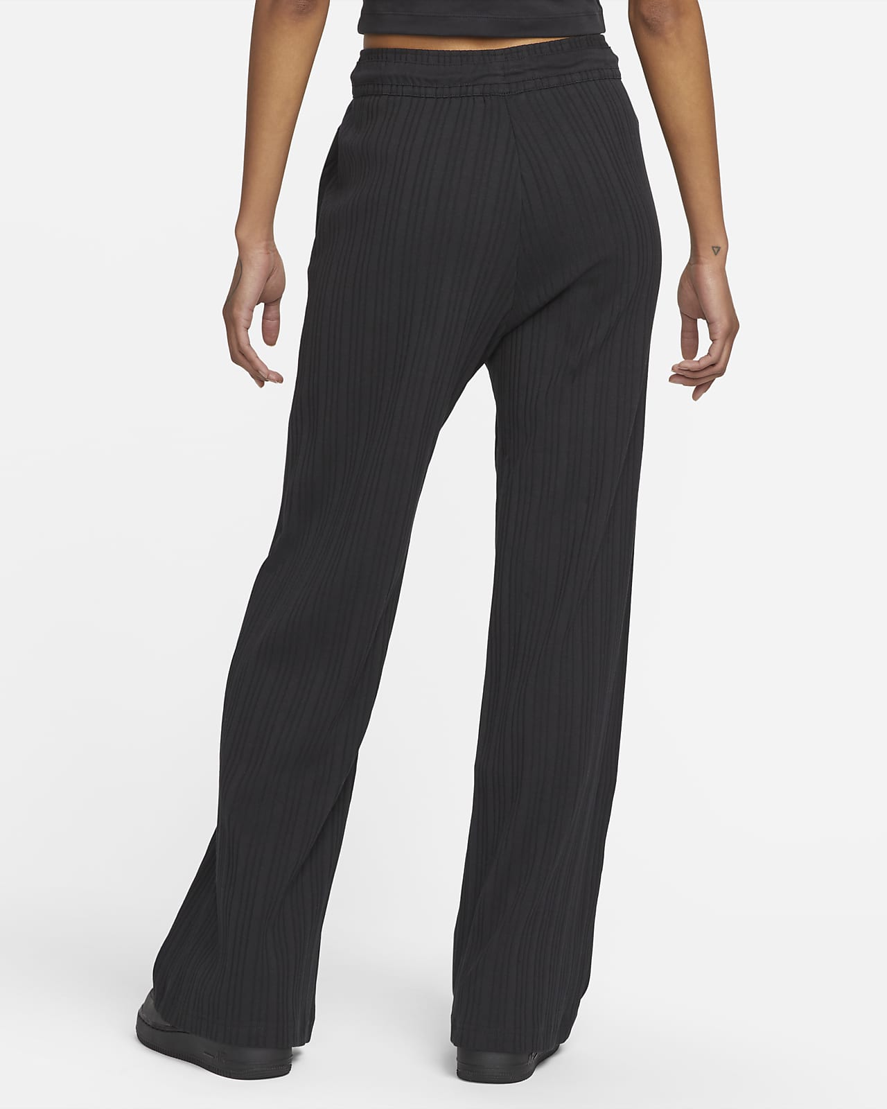 Pantalones anchos de jersey de tejido rib para mujer Nike Sportswear.  Nike.com