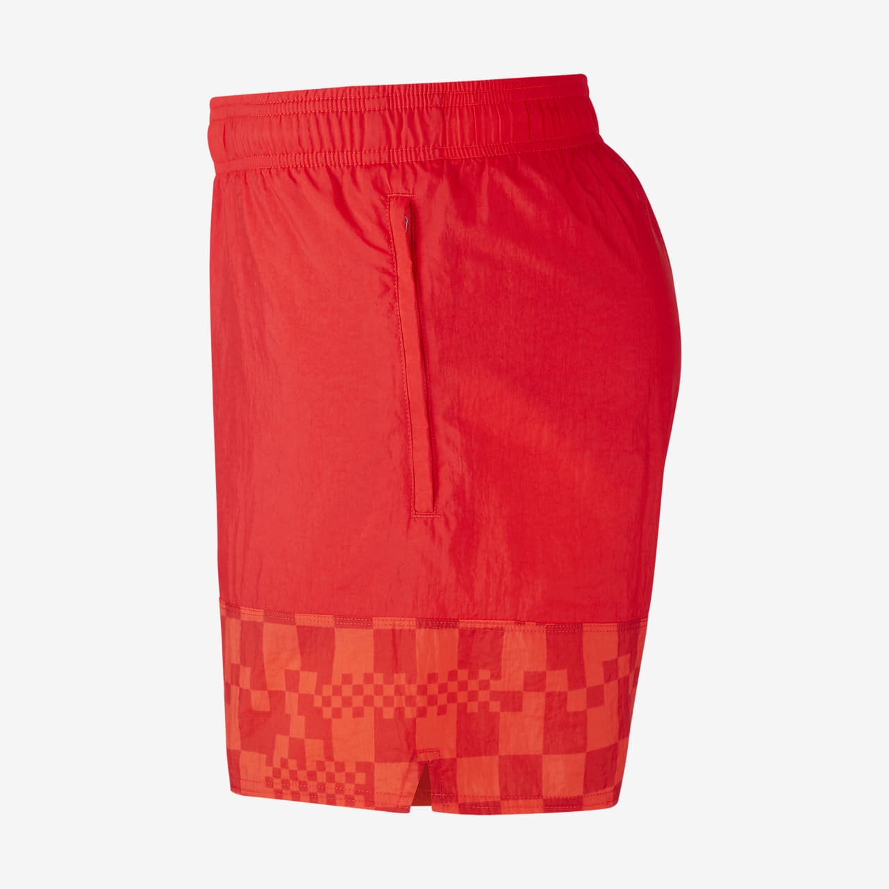red nike soccer shorts
