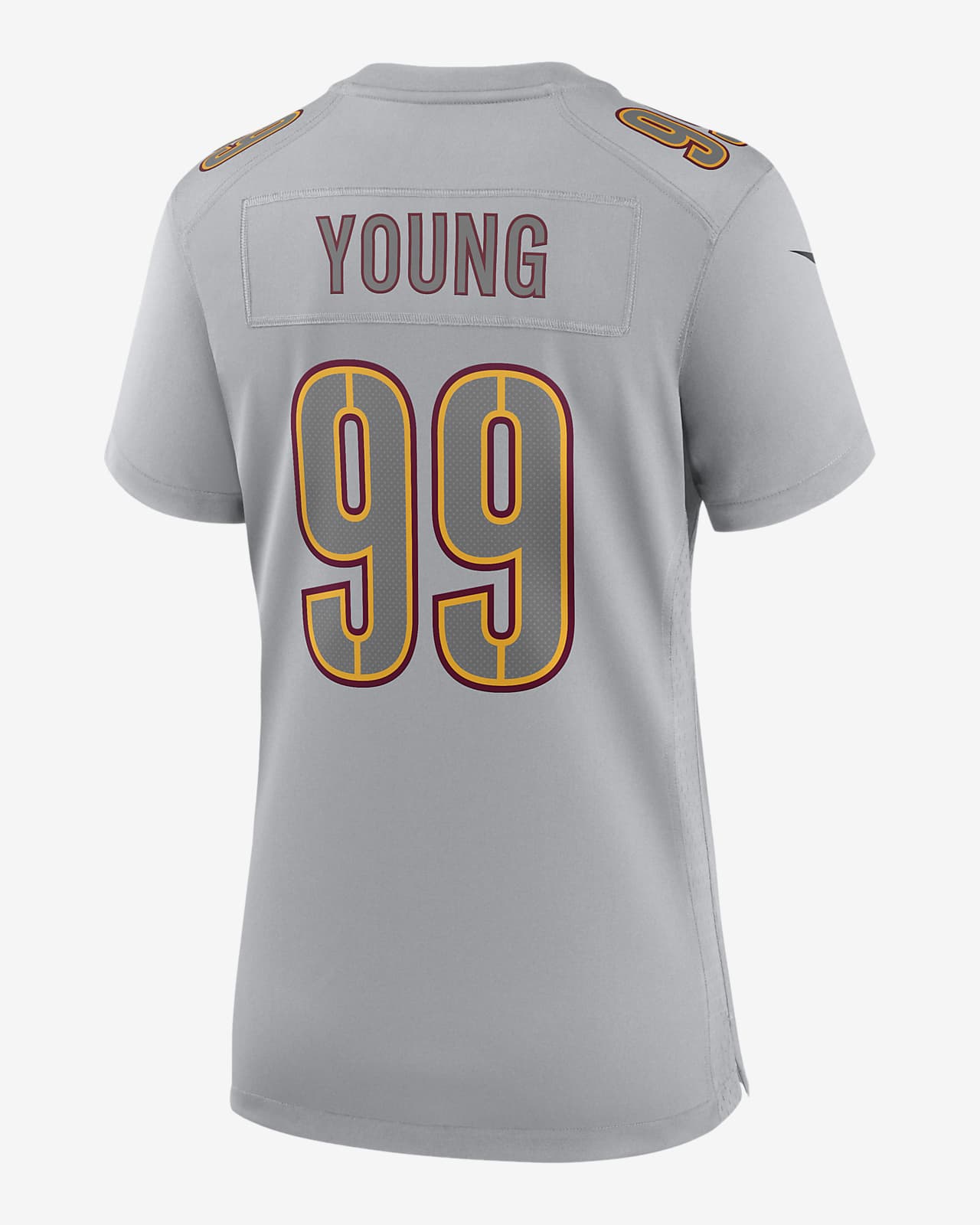 Nike Washington Football Team No99 Chase Young Gold Women's Stitched NFL Limited Rush 100th Season Jersey