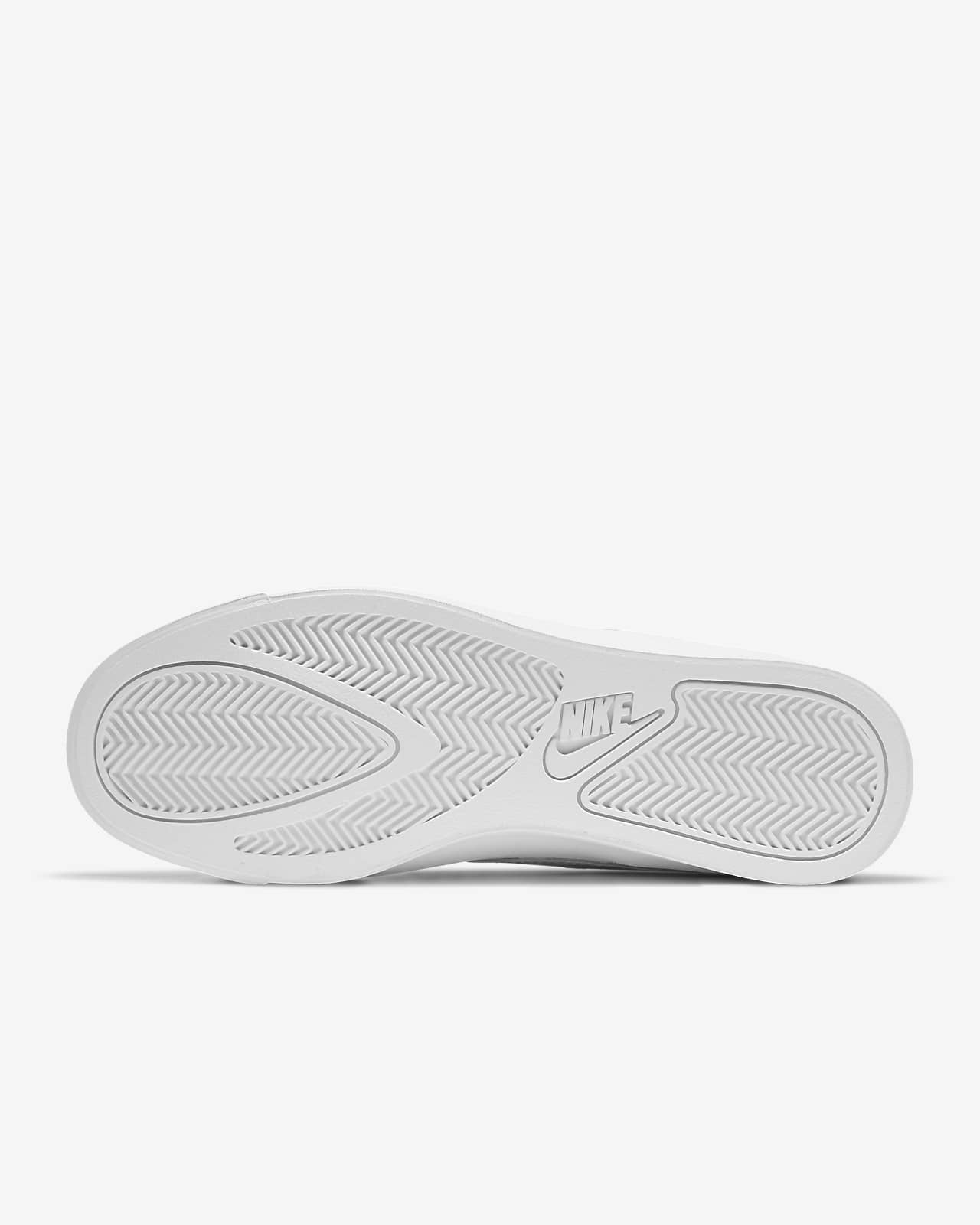 nike men white solid court royale sneakers