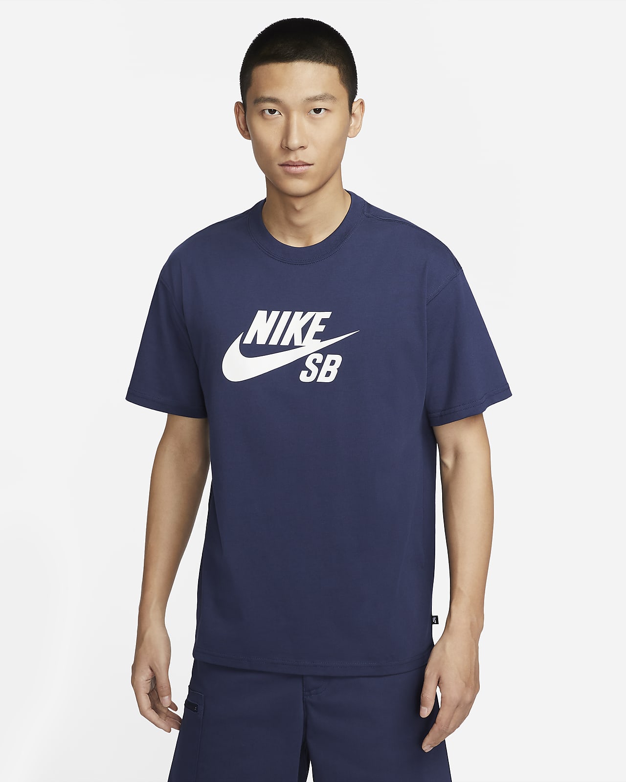 เสื้อยืดสเก็ตบอร์ดมีโลโก้ Nike SB