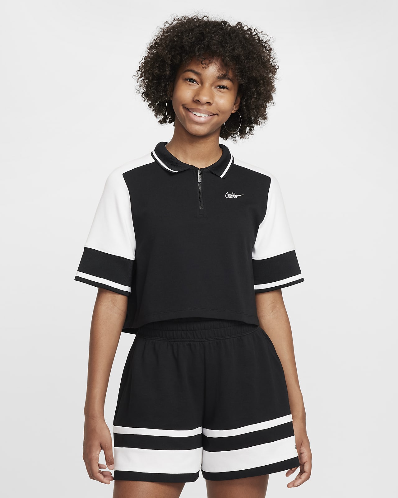 Kort topp Nike Sportswear för tjejer