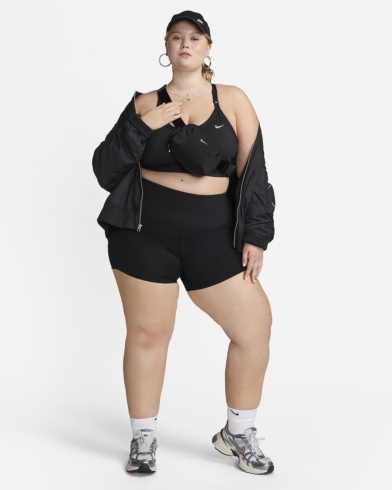 Nike One Women's High-Waisted 5 Biker Shorts (Plus Size).