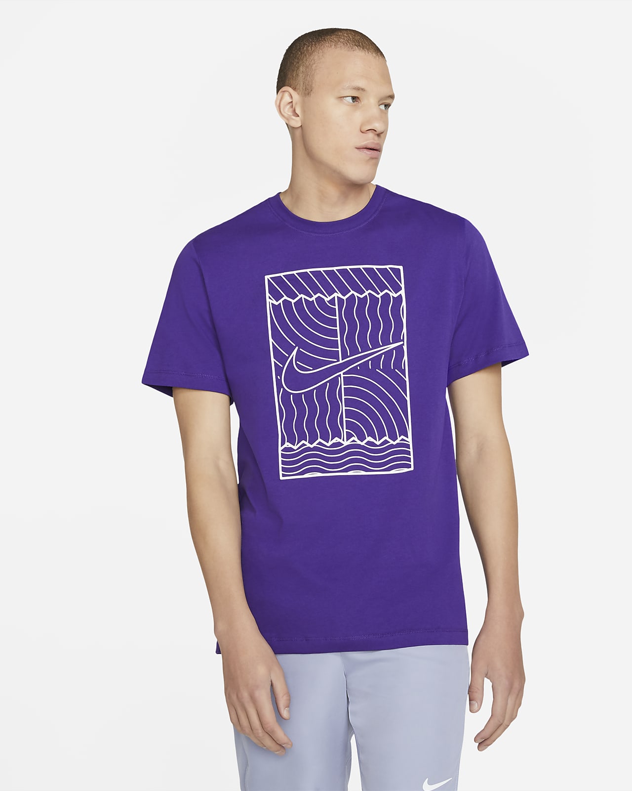 court purple nike shirt