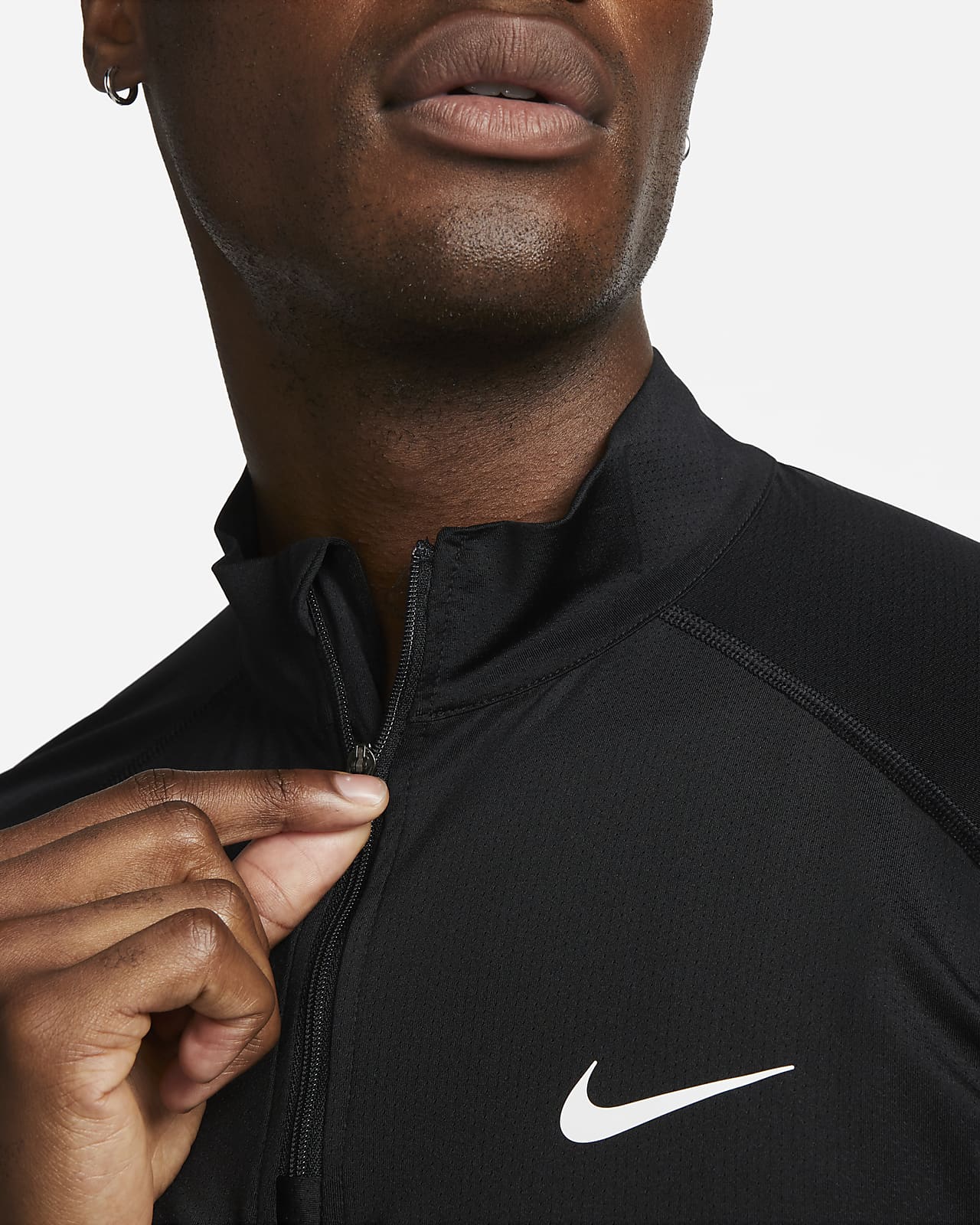 Nike Ready Mens Dri Fit 14 Zip Fitness Top