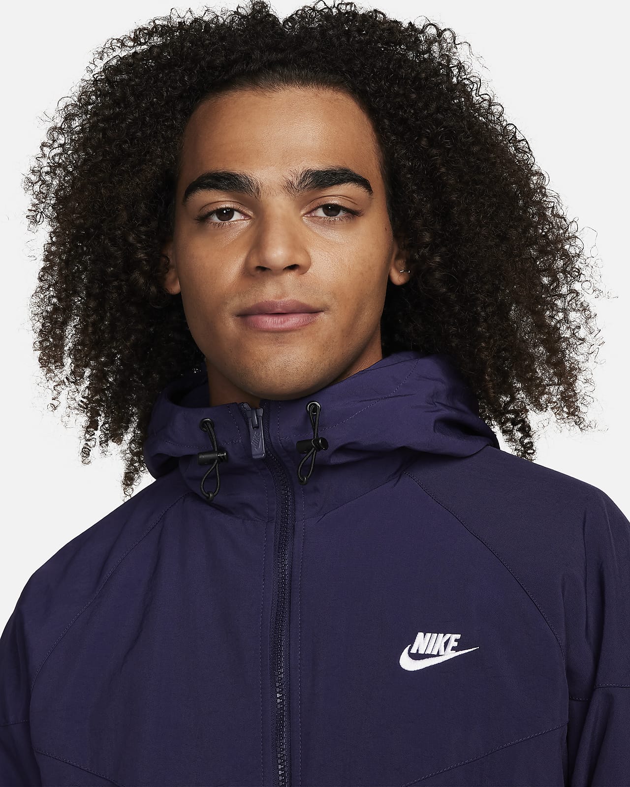 NIKE Sportswear Windrunner Logo-Embroidered Therma-FIT Hooded Jacket for  Men