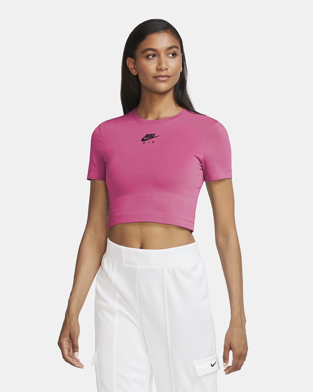 nike crop top pink