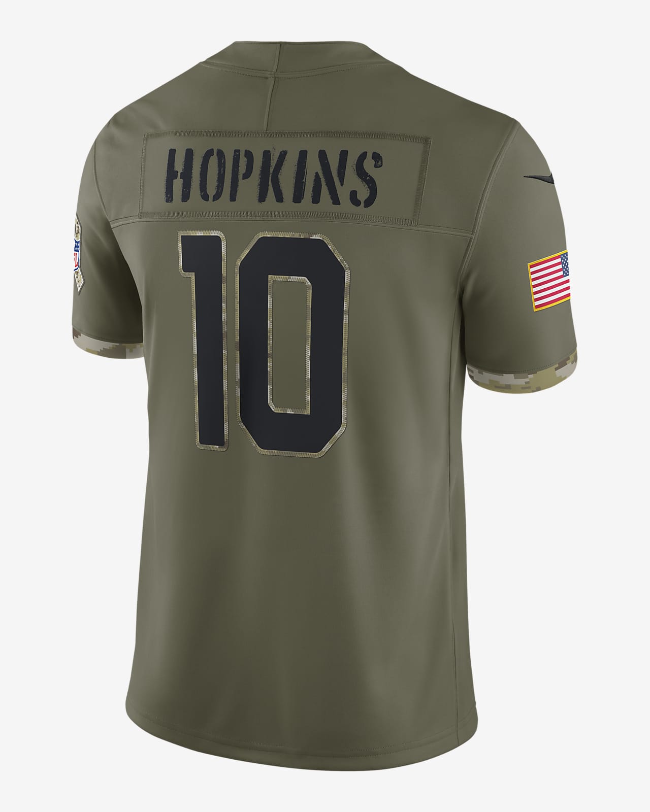 Nike Houston Texans No10 DeAndre Hopkins Camo Youth Stitched NFL Limited 2018 Salute to Service Jersey