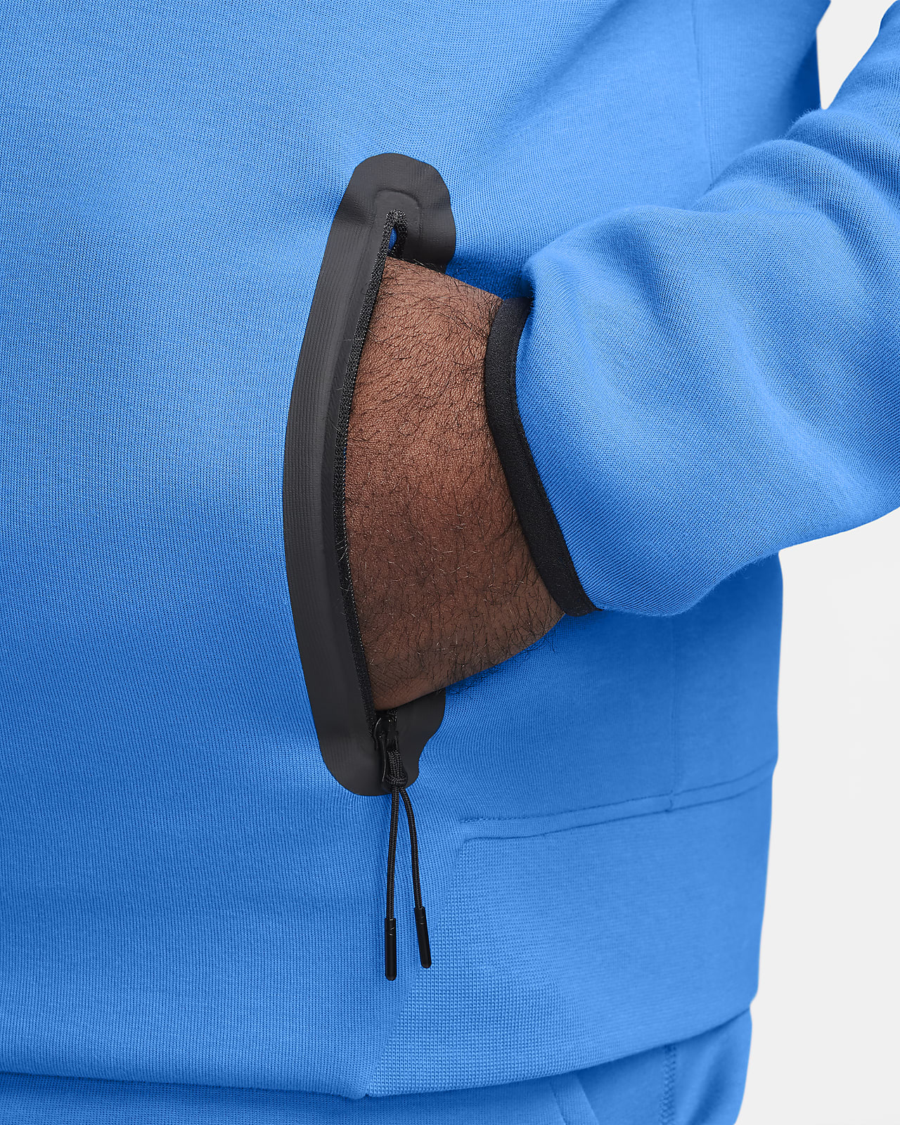Sweat zippé à capuche Nike Tech Fleece Windrunner Beige & Blanc pour Homme