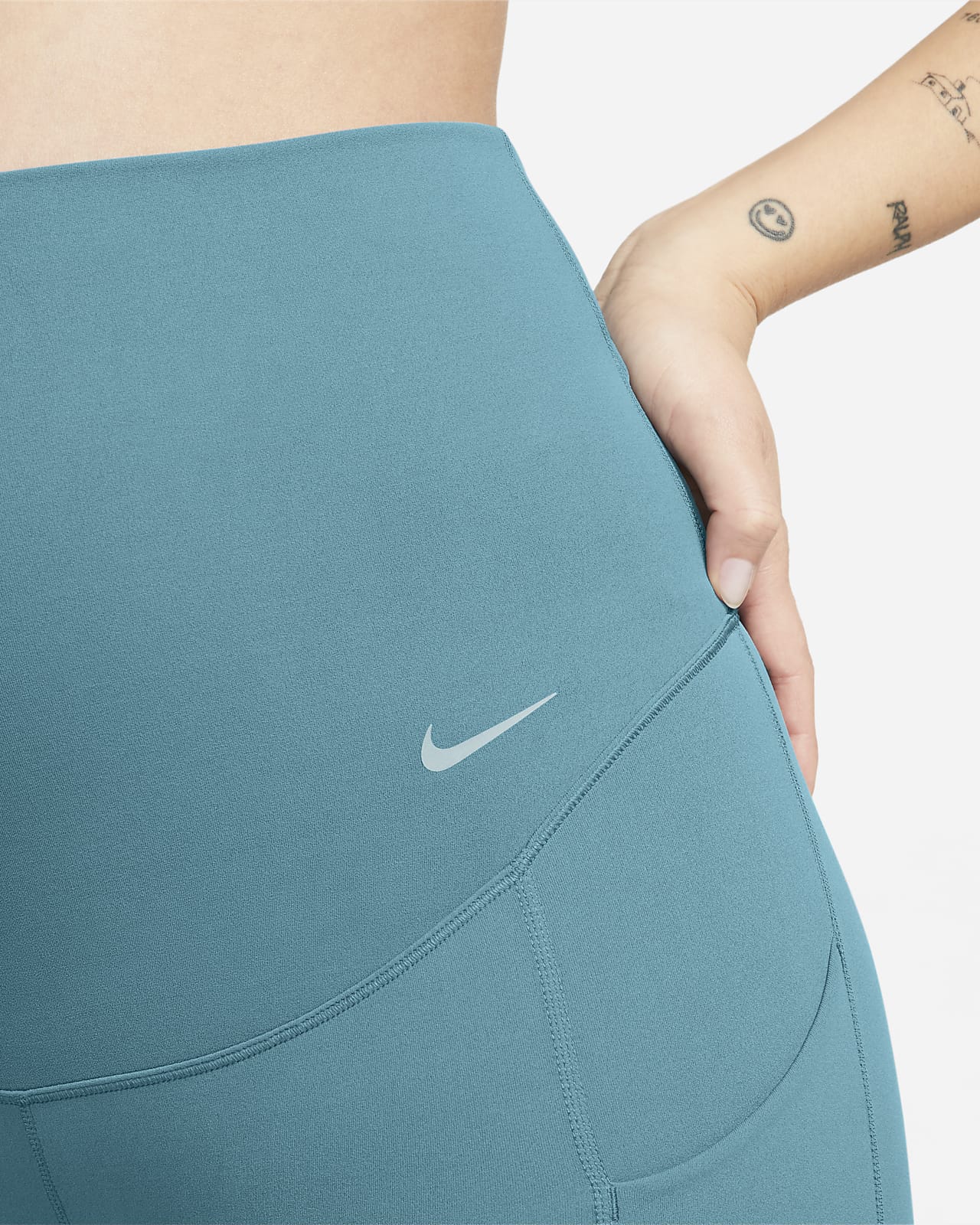 Women's S Small ~ Nike Zenvy Leggings Gentle-Support, High-Waisted, 7/8  Length