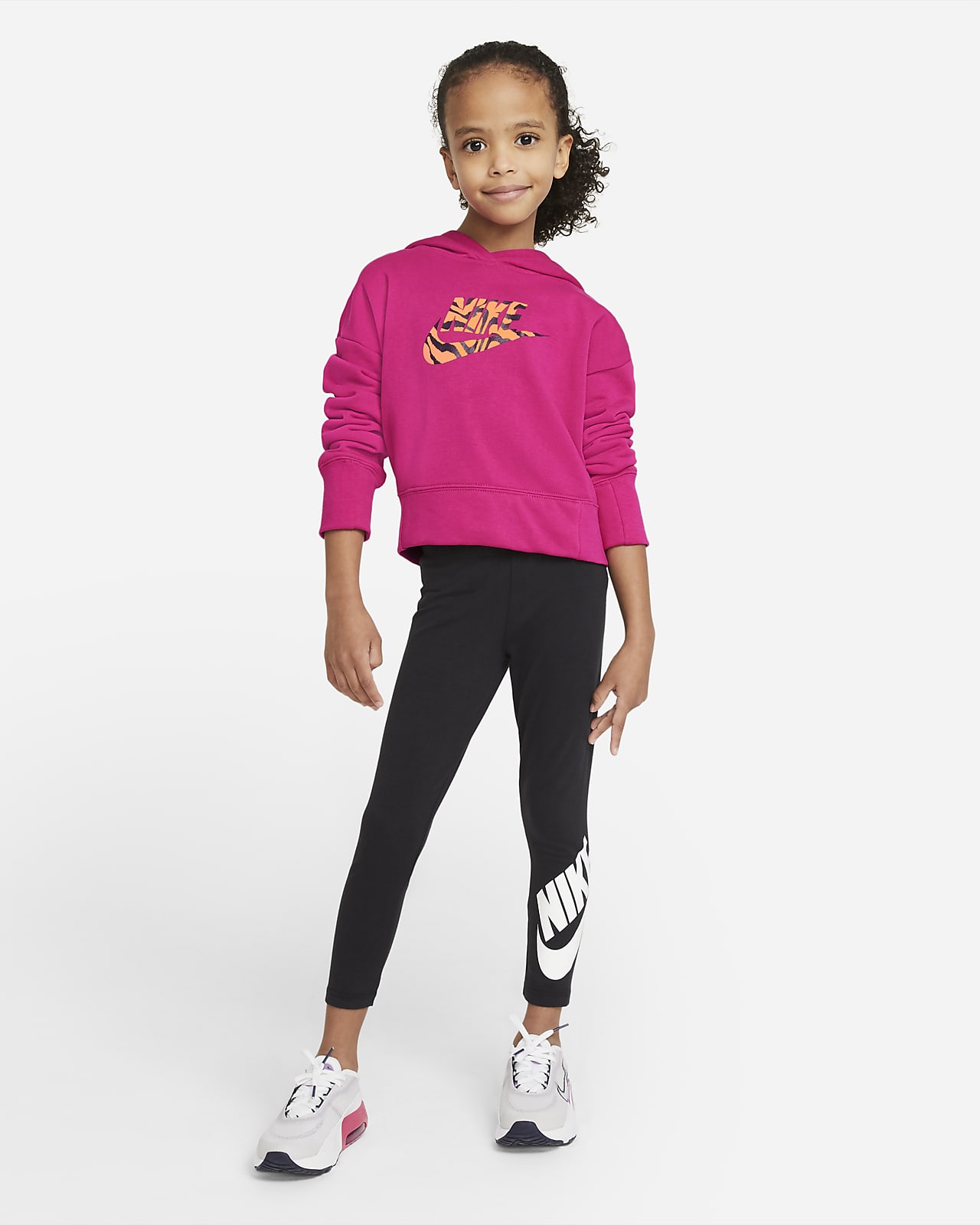 nike girls cropped hoodie